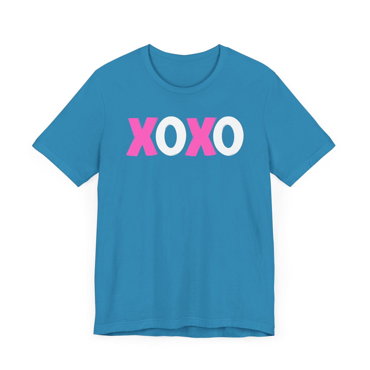 XOXO, Valentines, T-Shirt, Unisex, Love, Pink, White