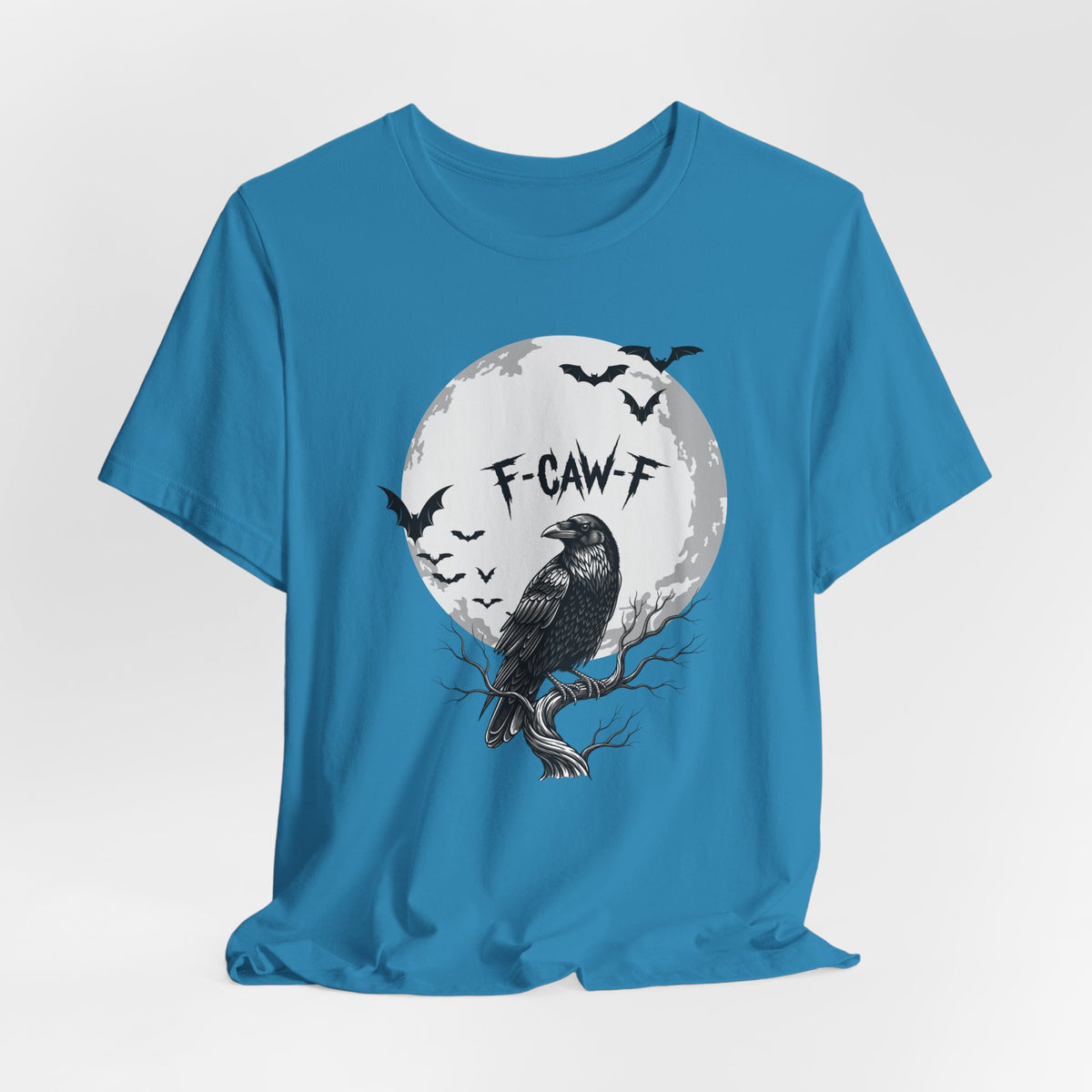 Halloween Crow F Caw F Graphic Tee, Spooky Shirt, Unisex Halloween Shirt