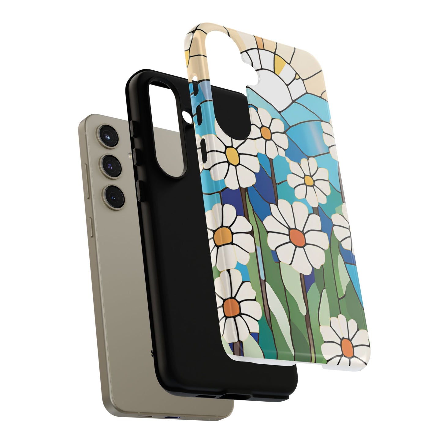 Android Floral Phone Case, Tough Cases, Nature Lover Gift, Floral Aesthetic, Samsung Galaxy S22 S23 S24 Ultra, Google Pixel 9 8 7 6 pro case
