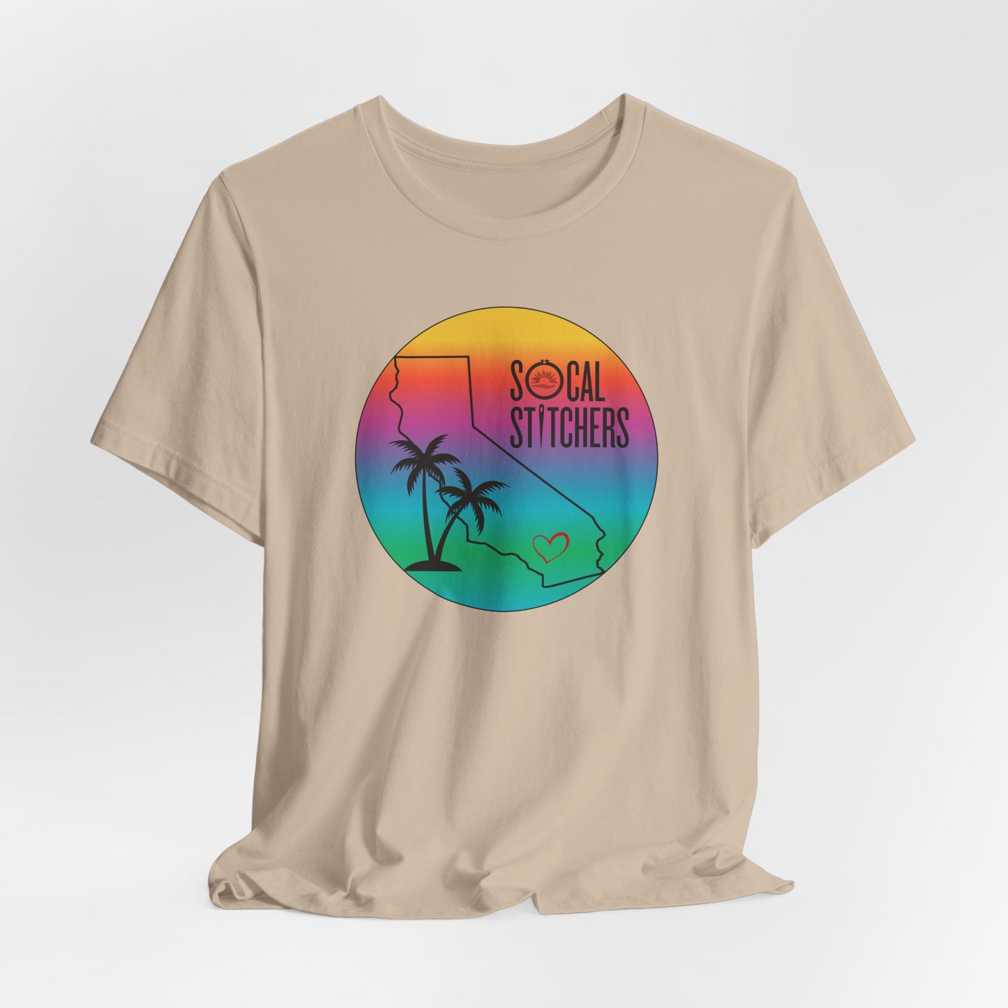 So Cal Stitchers, Tropical, Unisex Jersey Short Sleeve Tee