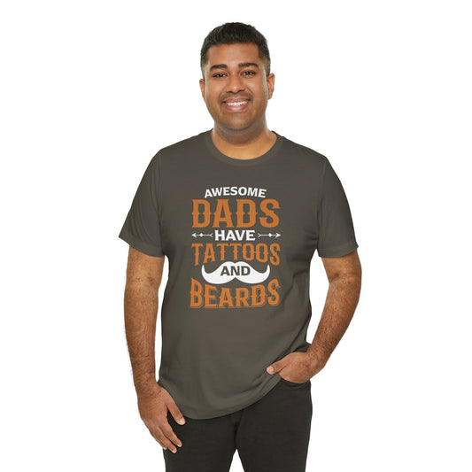 Tattooed Dads T-Shirt Design, Dad T-Shirt, Father's Day Gift, Men's Casual Wear, Vintage Style Tee