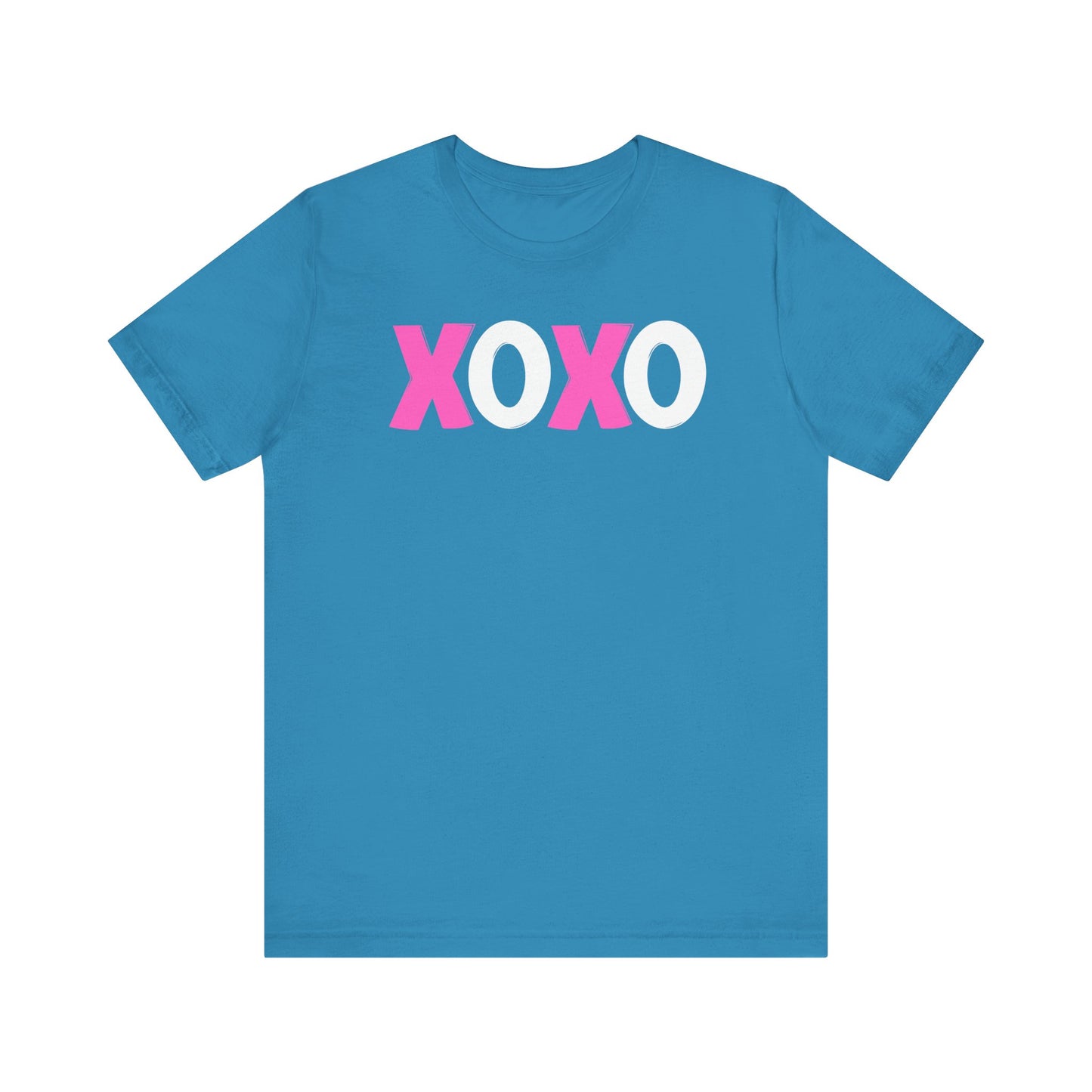 XOXO, Valentines, T-Shirt, Unisex, Love, Pink, White