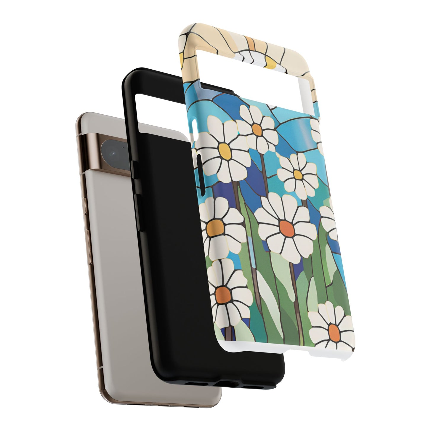 Android Floral Phone Case, Tough Cases, Nature Lover Gift, Floral Aesthetic, Samsung Galaxy S22 S23 S24 Ultra, Google Pixel 9 8 7 6 pro case