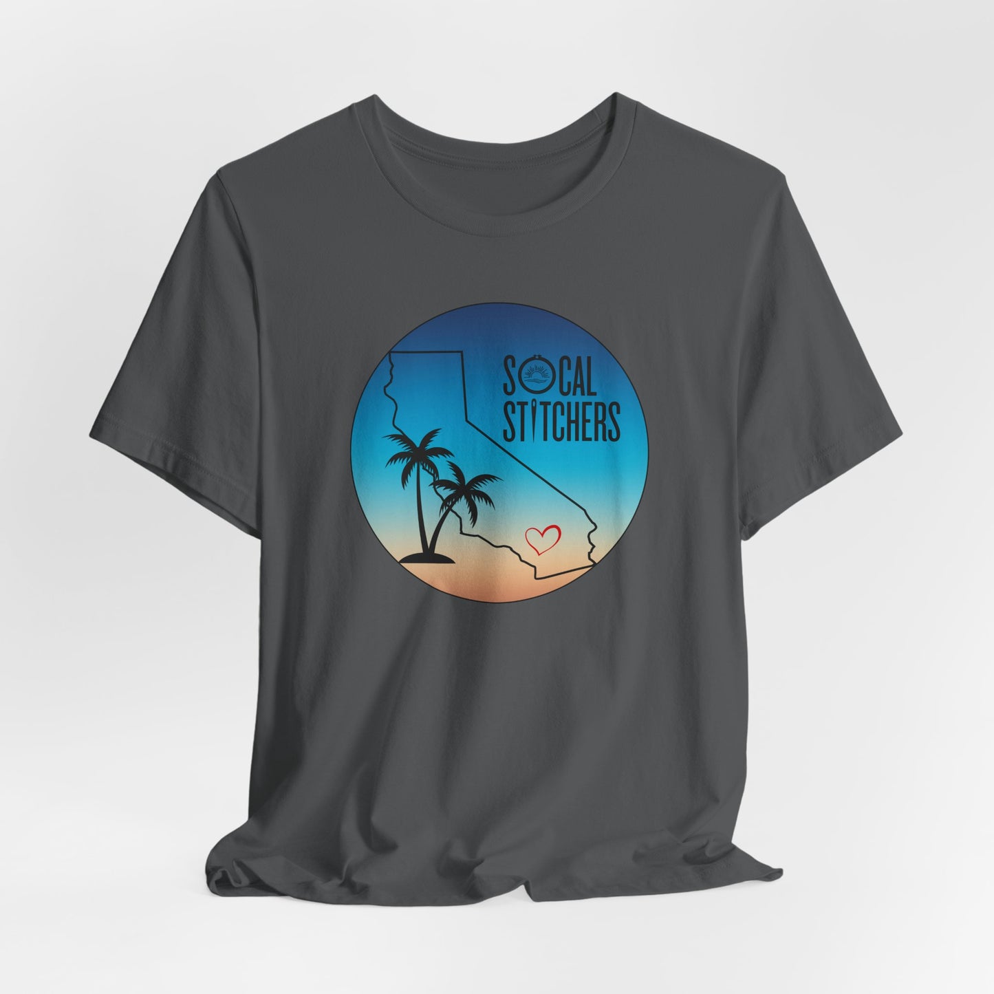So Cal Stitchers, Beach Vibes, Unisex Jersey Short Sleeve Tee