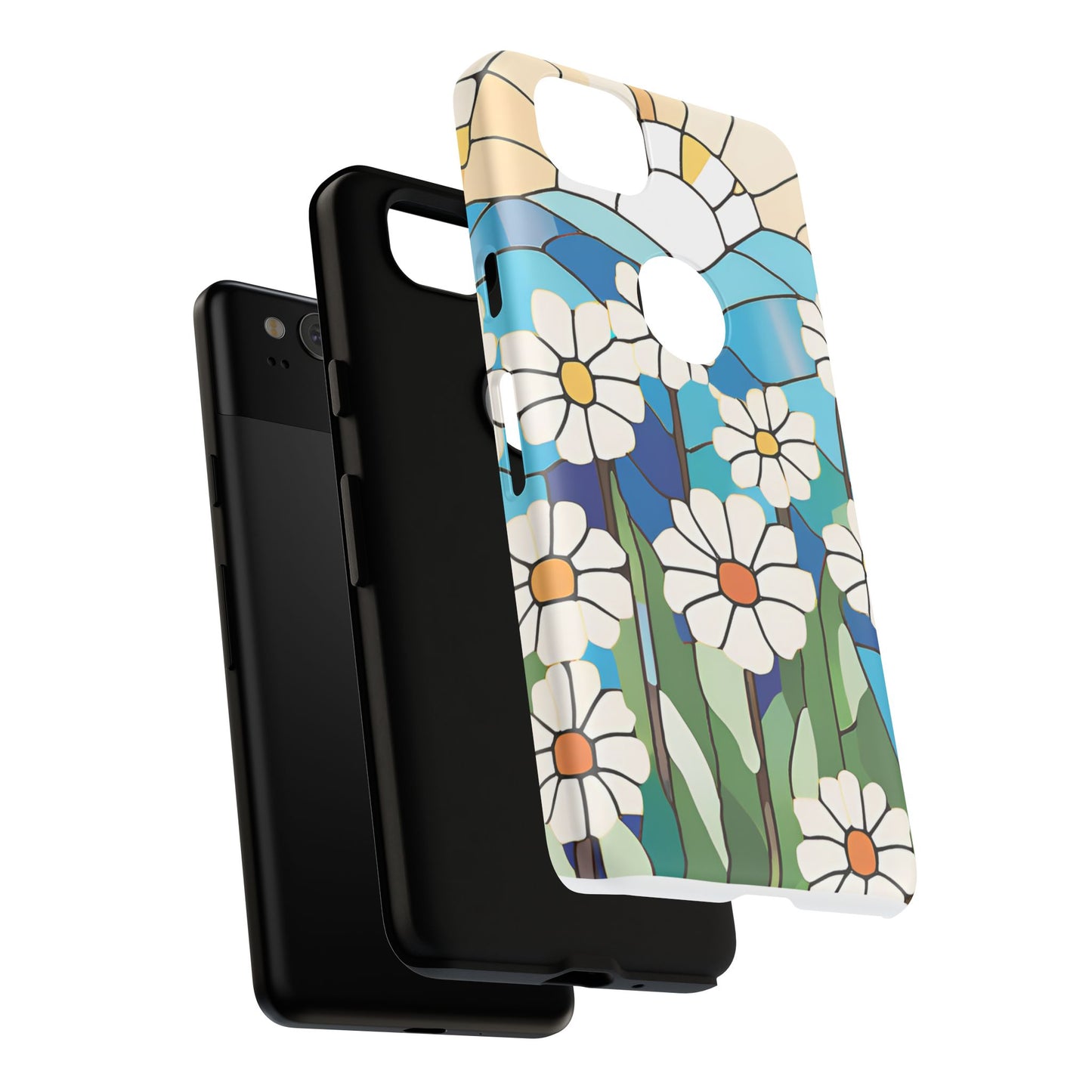 Android Floral Phone Case, Tough Cases, Nature Lover Gift, Floral Aesthetic, Samsung Galaxy S22 S23 S24 Ultra, Google Pixel 9 8 7 6 pro case