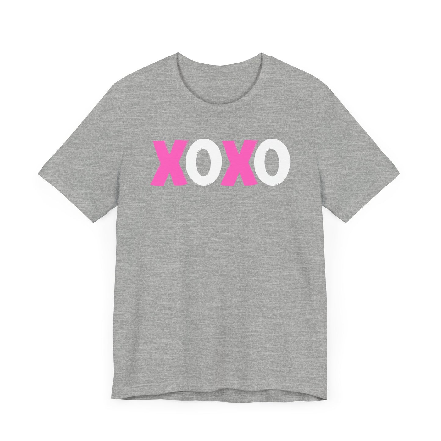 XOXO, Valentines, T-Shirt, Unisex, Love, Pink, White