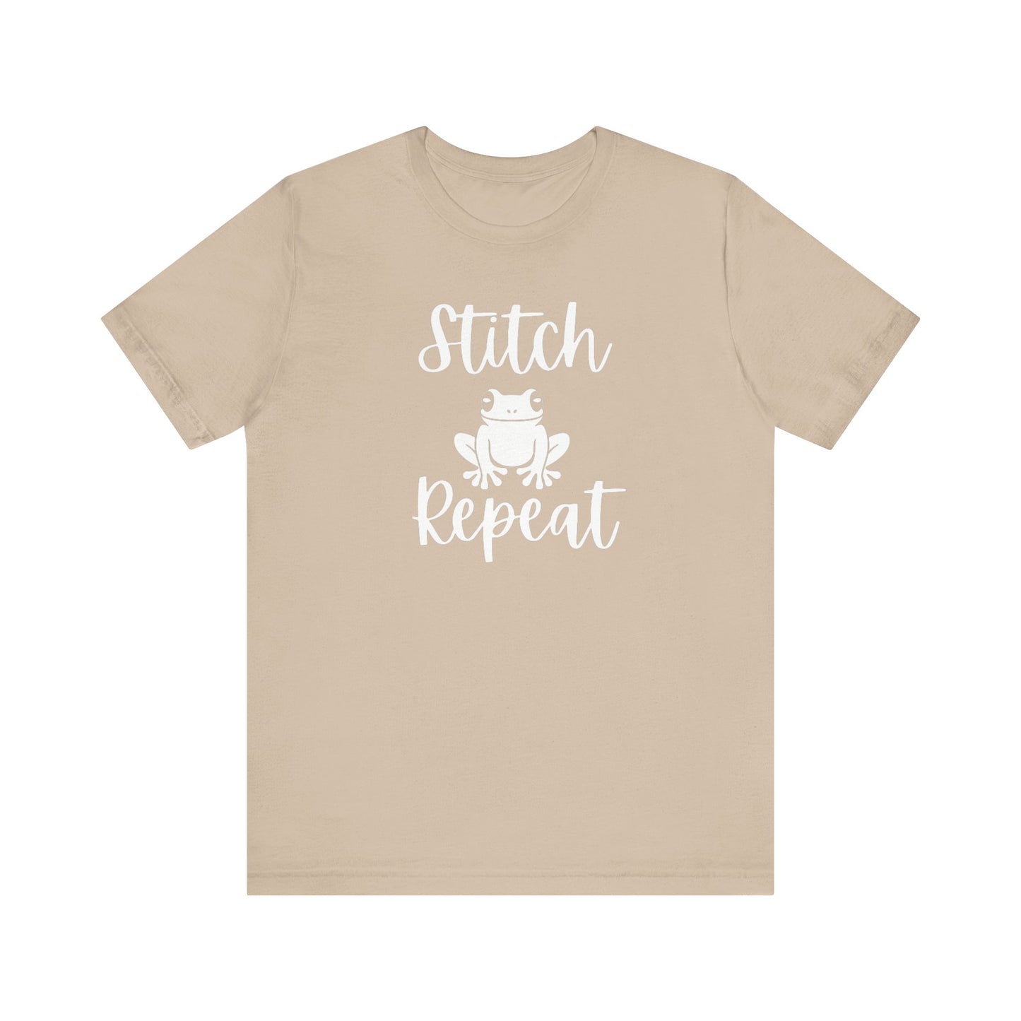 Stitch Frog Repeat, Cross Stitch Shirt, Unisex, T-Shirt, Stitching Shirt, Frog Shirt