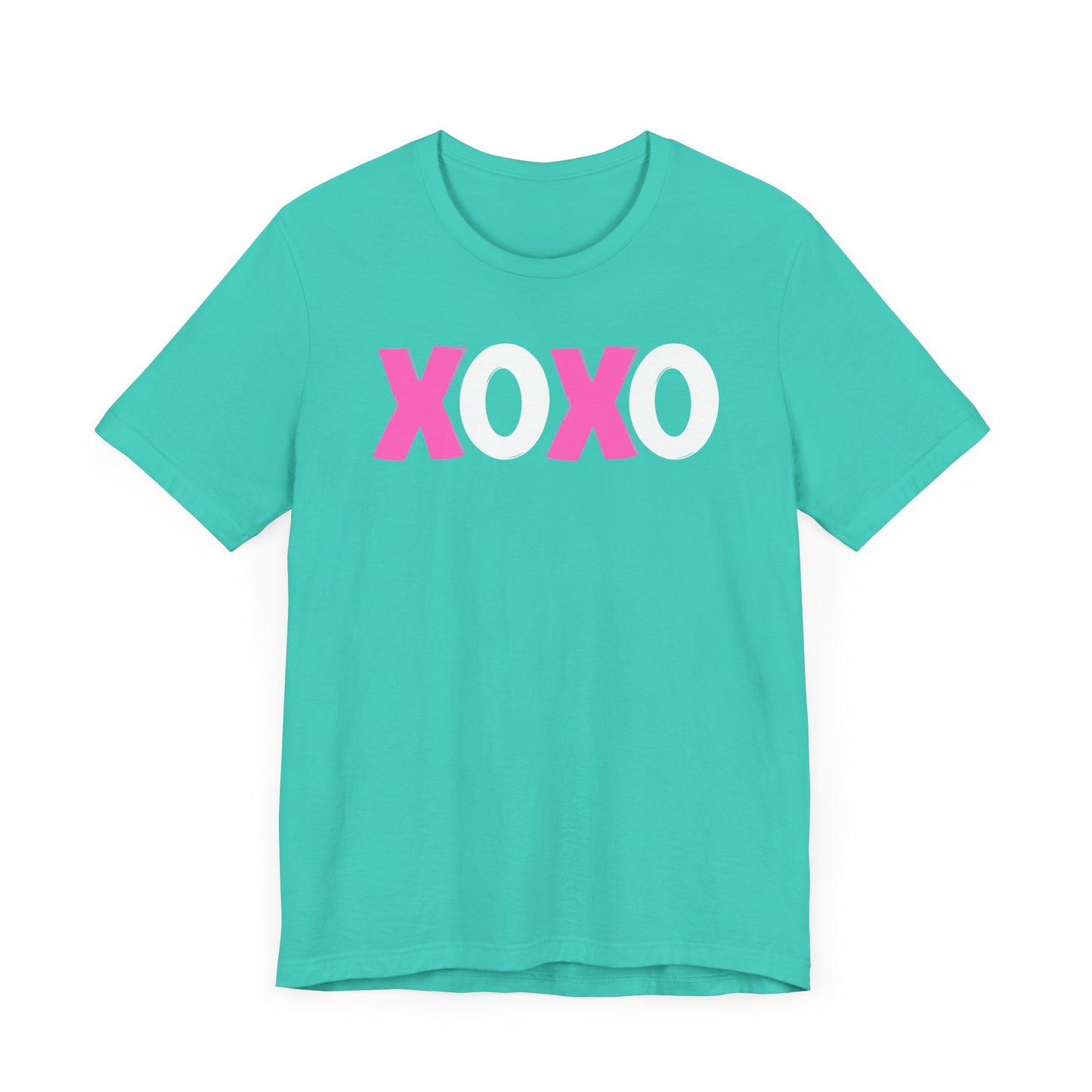 XOXO, Valentines, T-Shirt, Unisex, Love, Pink, White
