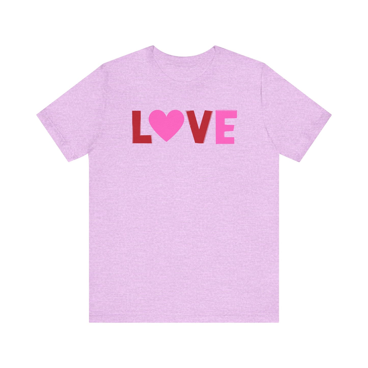 LOVE, Red, Pink, Valentines, T-Shirt, Unisex