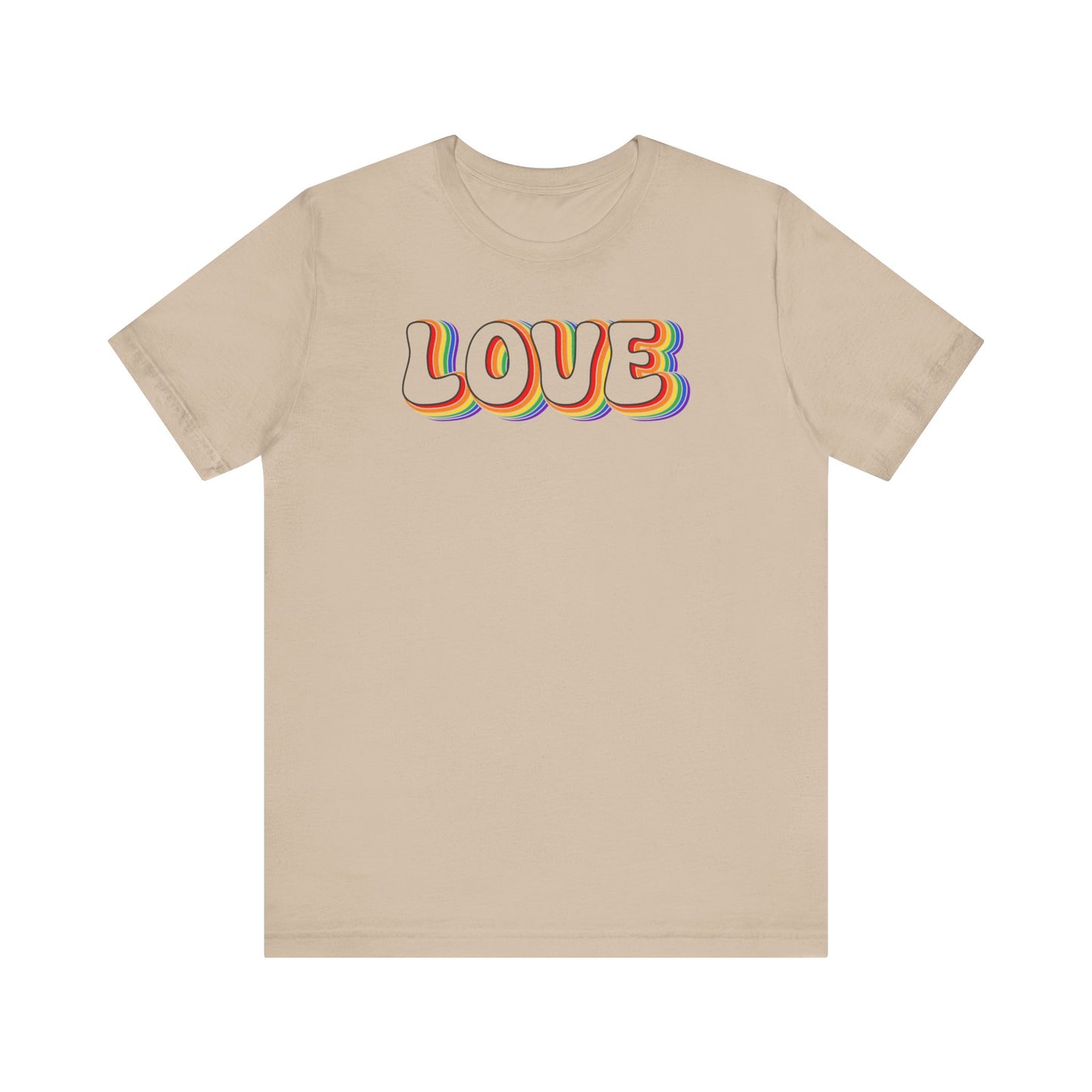 Love Tee, Pride Shirt, LGBTQ+ Pride T-Shirt, Retro Love Shirt