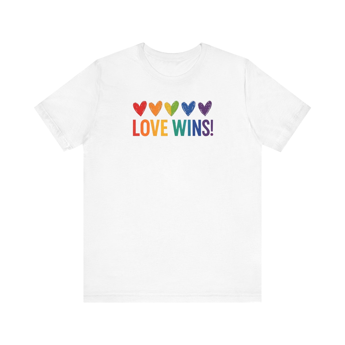 Love Wins! Unisex Tee, LGBTQ+ Pride Shirt, Celebration of Love