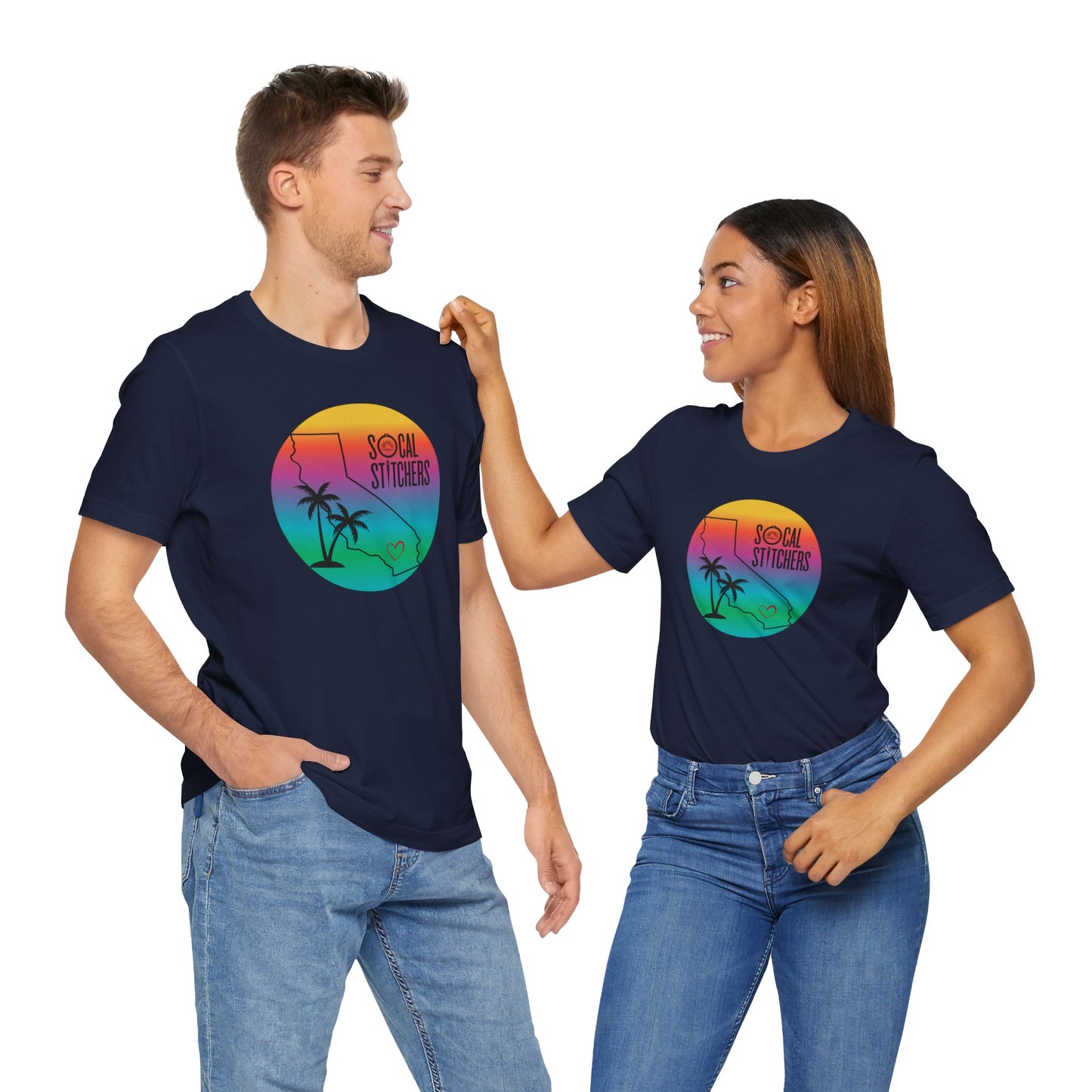 So Cal Stitchers, Tropical, Unisex Jersey Short Sleeve Tee