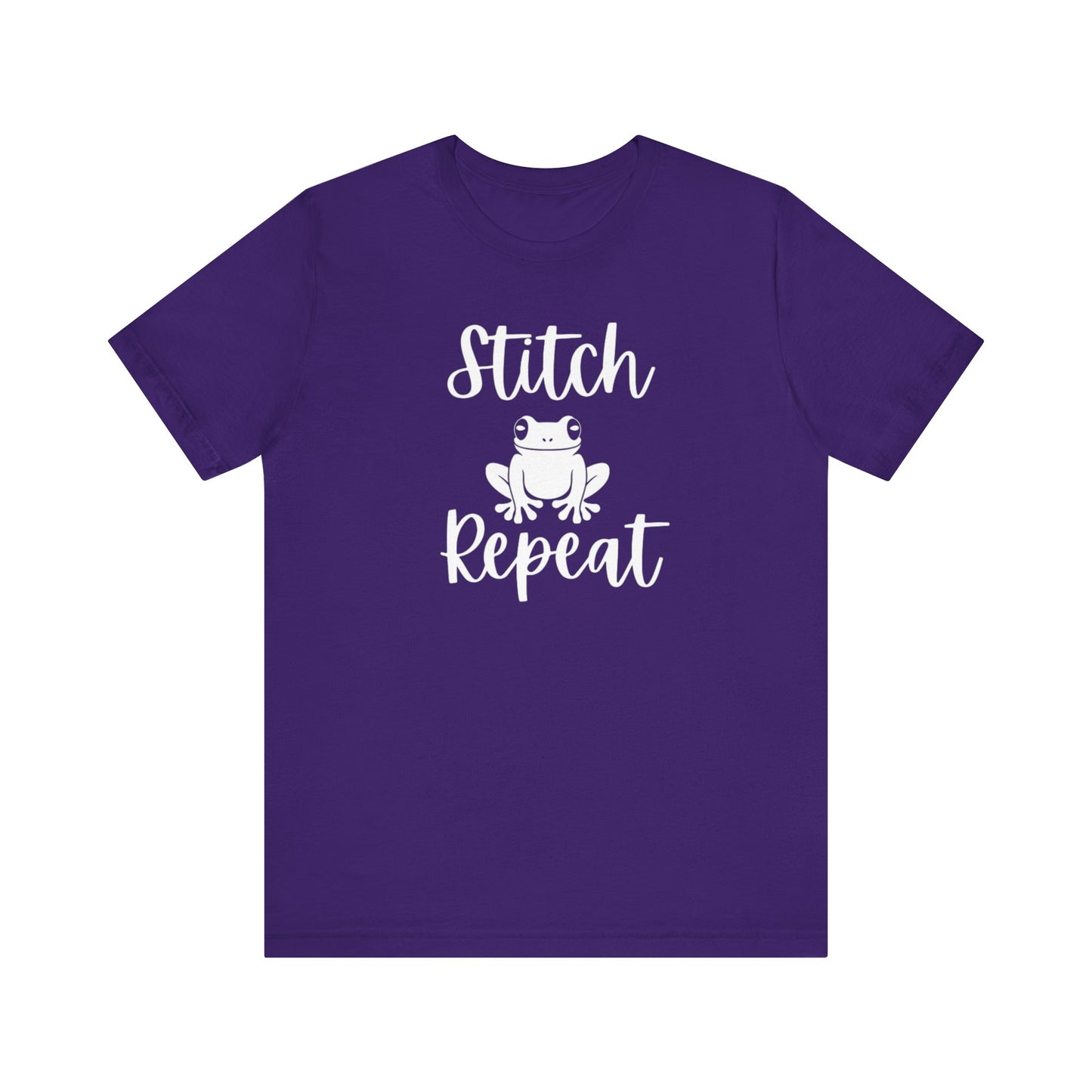 Stitch Frog Repeat, Cross Stitch Shirt, Unisex, T-Shirt, Stitching Shirt, Frog Shirt