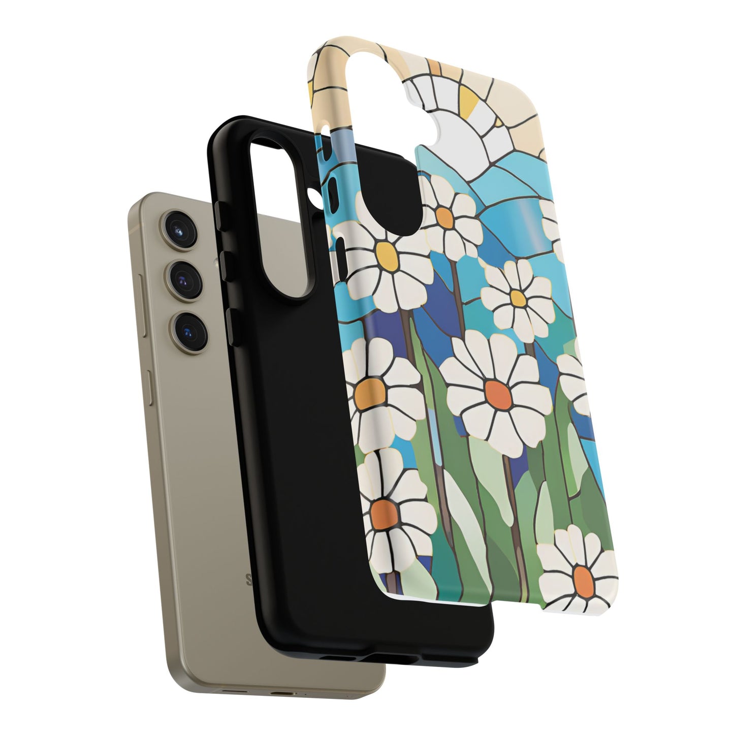 Android Floral Phone Case, Tough Cases, Nature Lover Gift, Floral Aesthetic, Samsung Galaxy S22 S23 S24 Ultra, Google Pixel 9 8 7 6 pro case