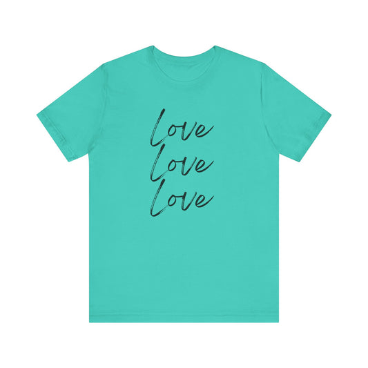 LOVE, Valentines, T-Shirt, Black letters, Unisex