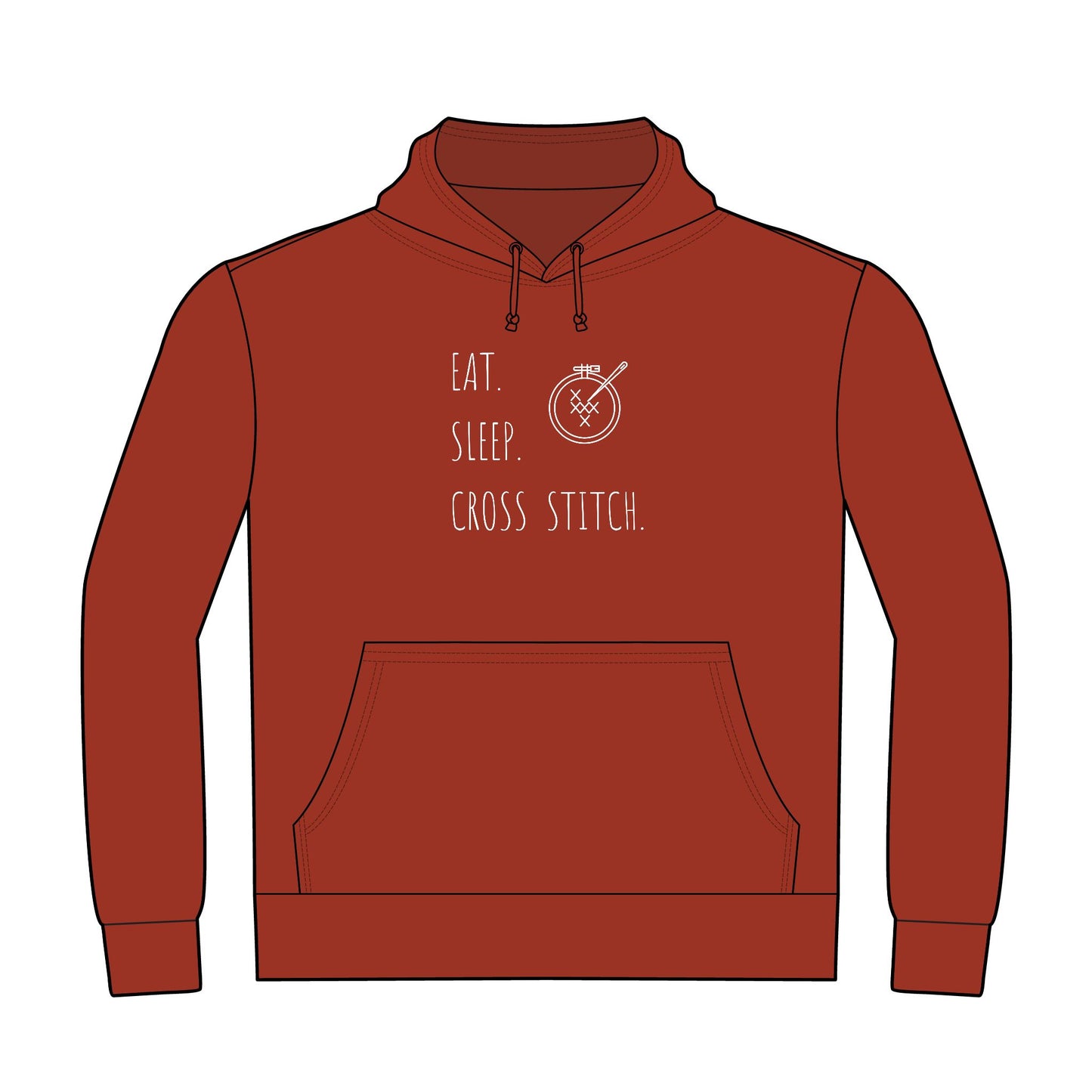 Eat. Sleep. Cross Stitch. Hoodie - Unisex, Heavyweight Hoodie