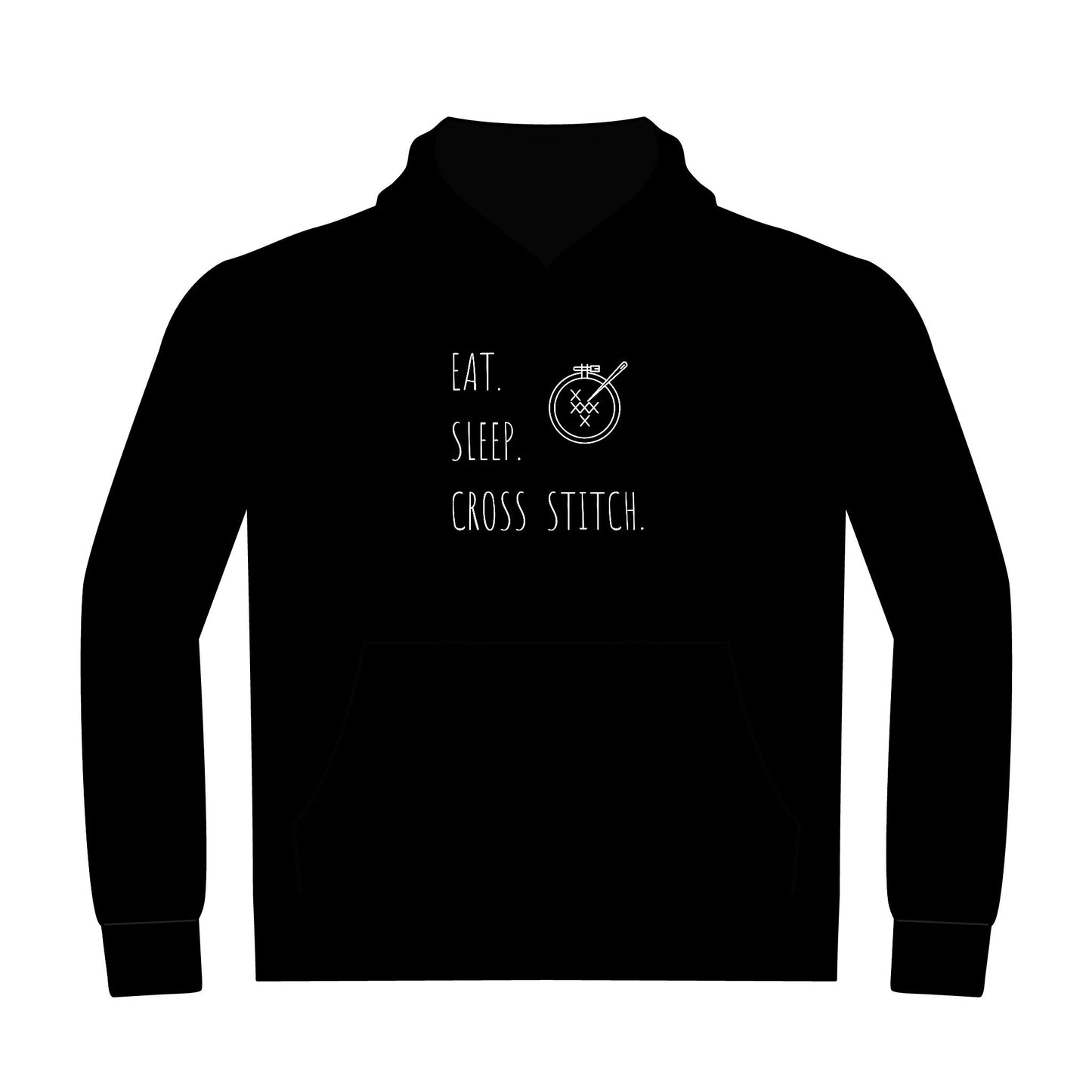 Eat. Sleep. Cross Stitch. Hoodie - Unisex, Heavyweight Hoodie