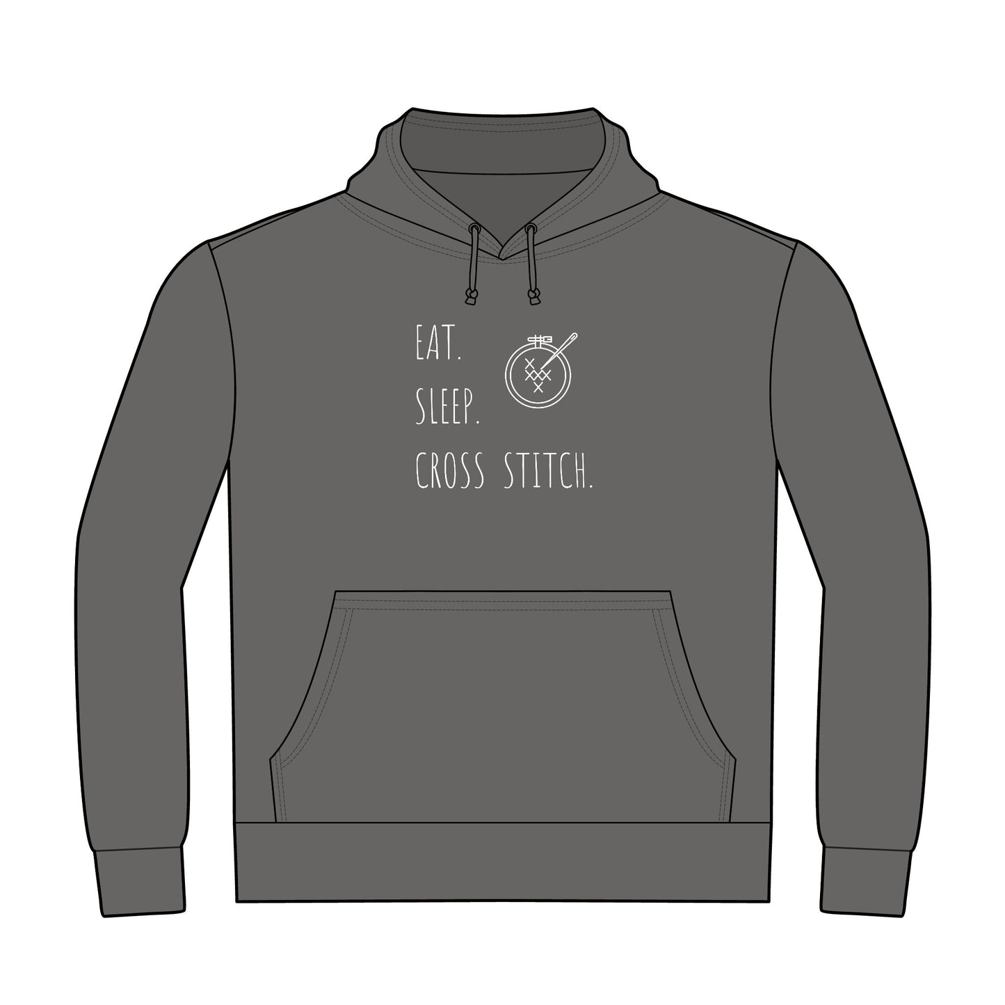 Eat. Sleep. Cross Stitch. Hoodie - Unisex, Heavyweight Hoodie