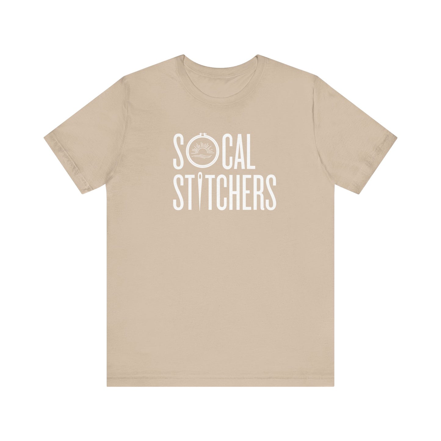 So Cal Stitchers, White Font, Unisex Jersey Short Sleeve Tee