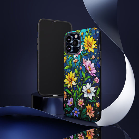 Floral iPhone Case - Vibrant Flower Design, Tough Cases, iPhone 16 15 14 13 12 11 pro max, iPhone Accessory, Cute iPhone Case