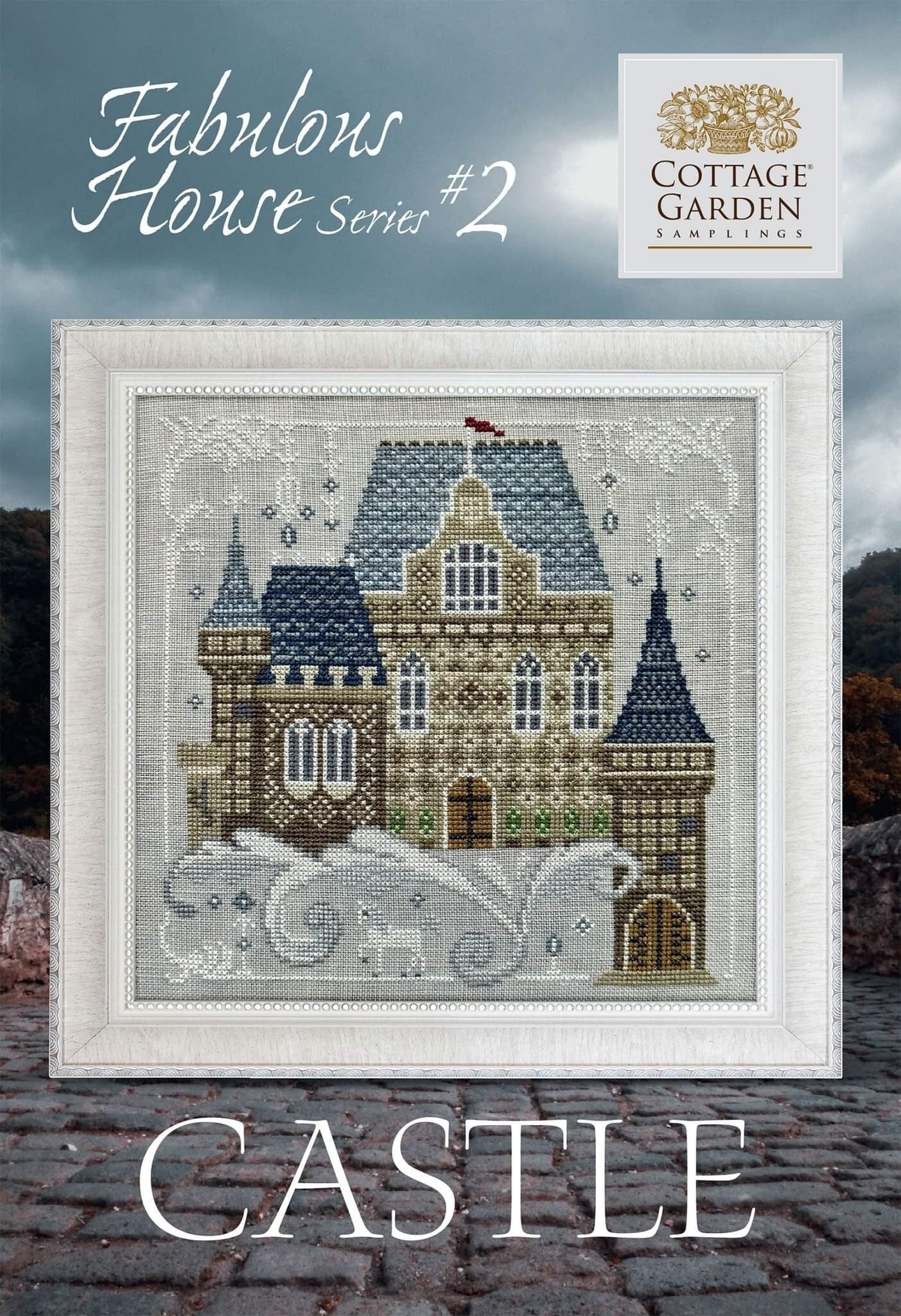Castle, Cottage Garden Samplings Fabulous House Series #2, NEW, Cross Stitch Chart, Pattern, Cross Stitching