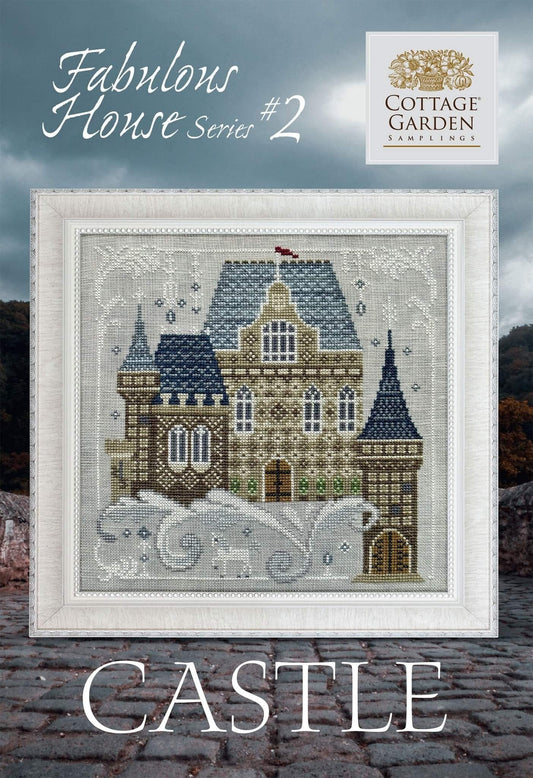 Castle, Cottage Garden Samplings Fabulous House Series #2, NEW, Cross Stitch Chart, Pattern, Cross Stitching