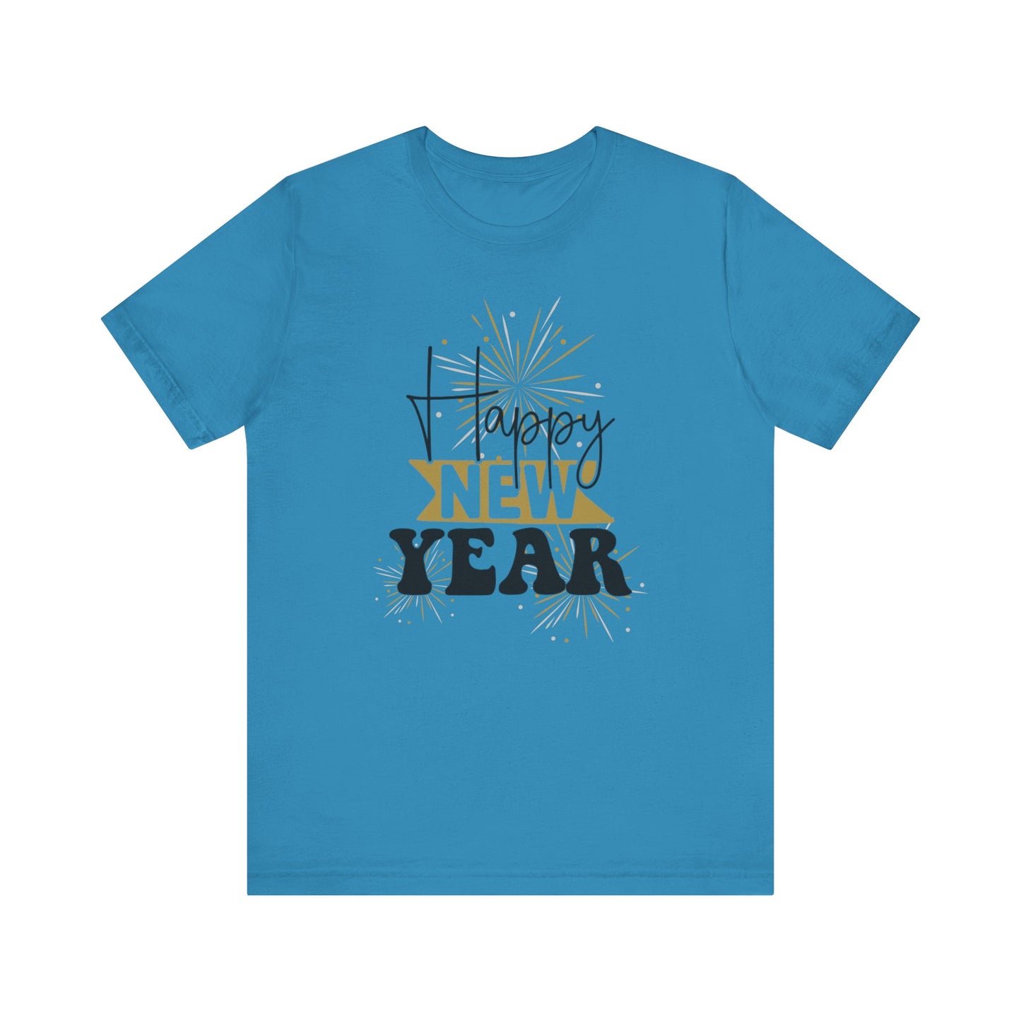 Happy New Year, T-Shirt, Unisex Jersey Short Sleeve Tee, Celebrate, Celebration, Party, New Year