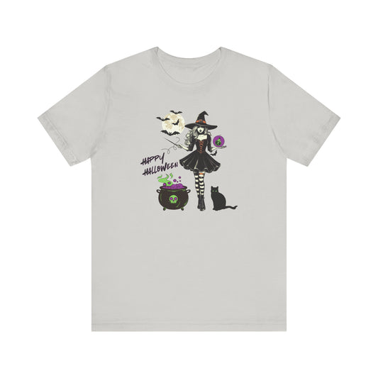 Halloween Witch Tee, Unisex Halloween Shirt, Spooky Shirt, Holiday Apparel, Pumpkin Patch T-shirt, Gift for Witch Lovers