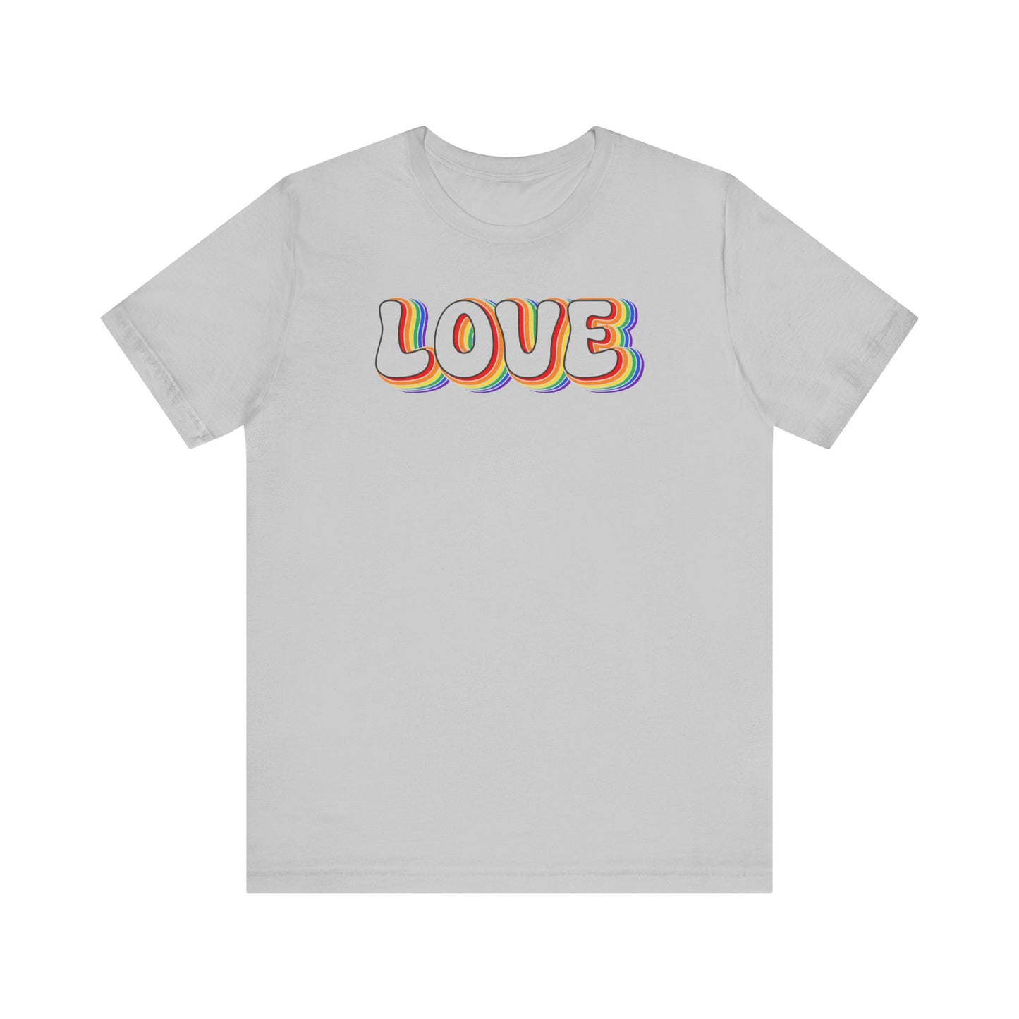 Love Tee, Pride Shirt, LGBTQ+ Pride T-Shirt, Retro Love Shirt