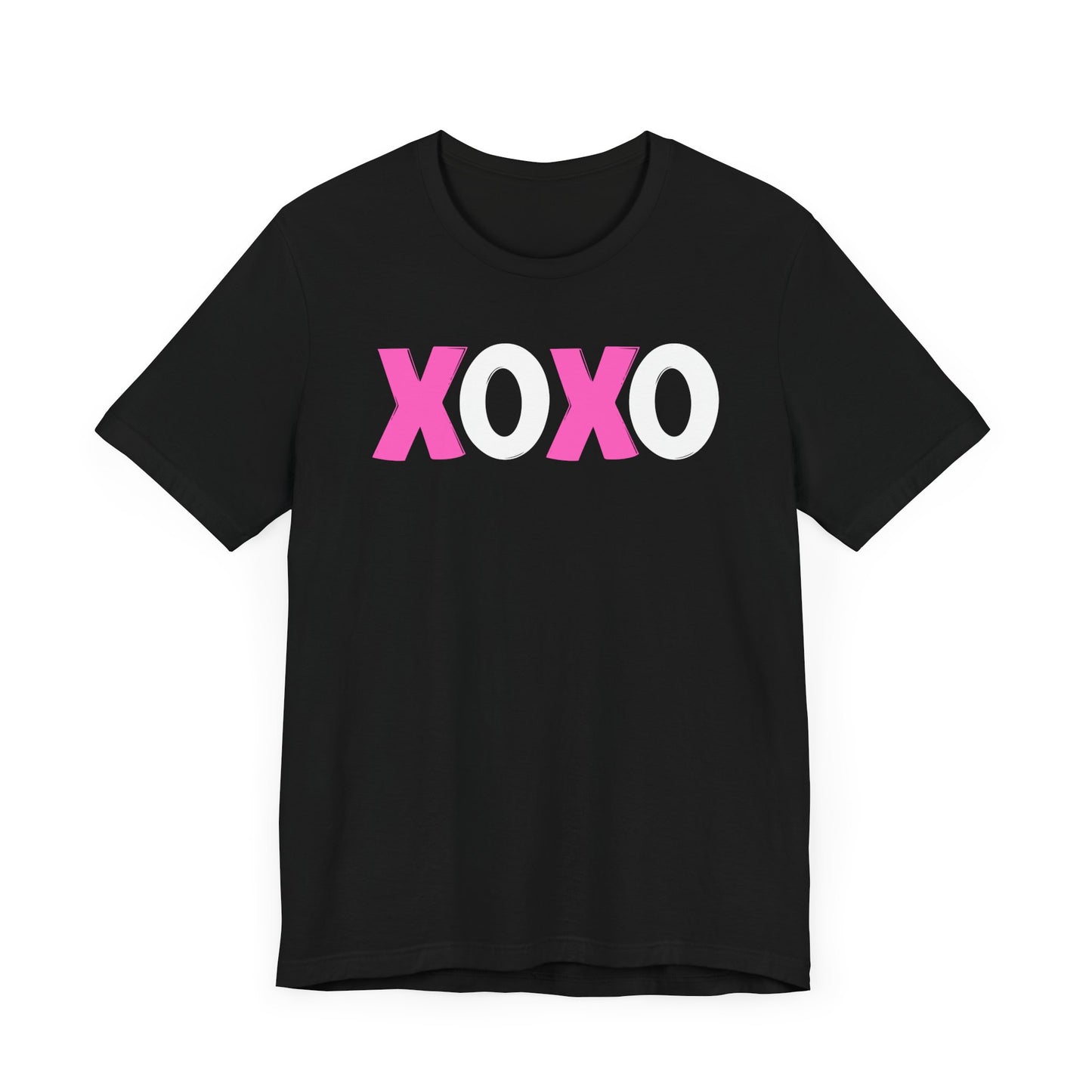 XOXO, Valentines, T-Shirt, Unisex, Love, Pink, White