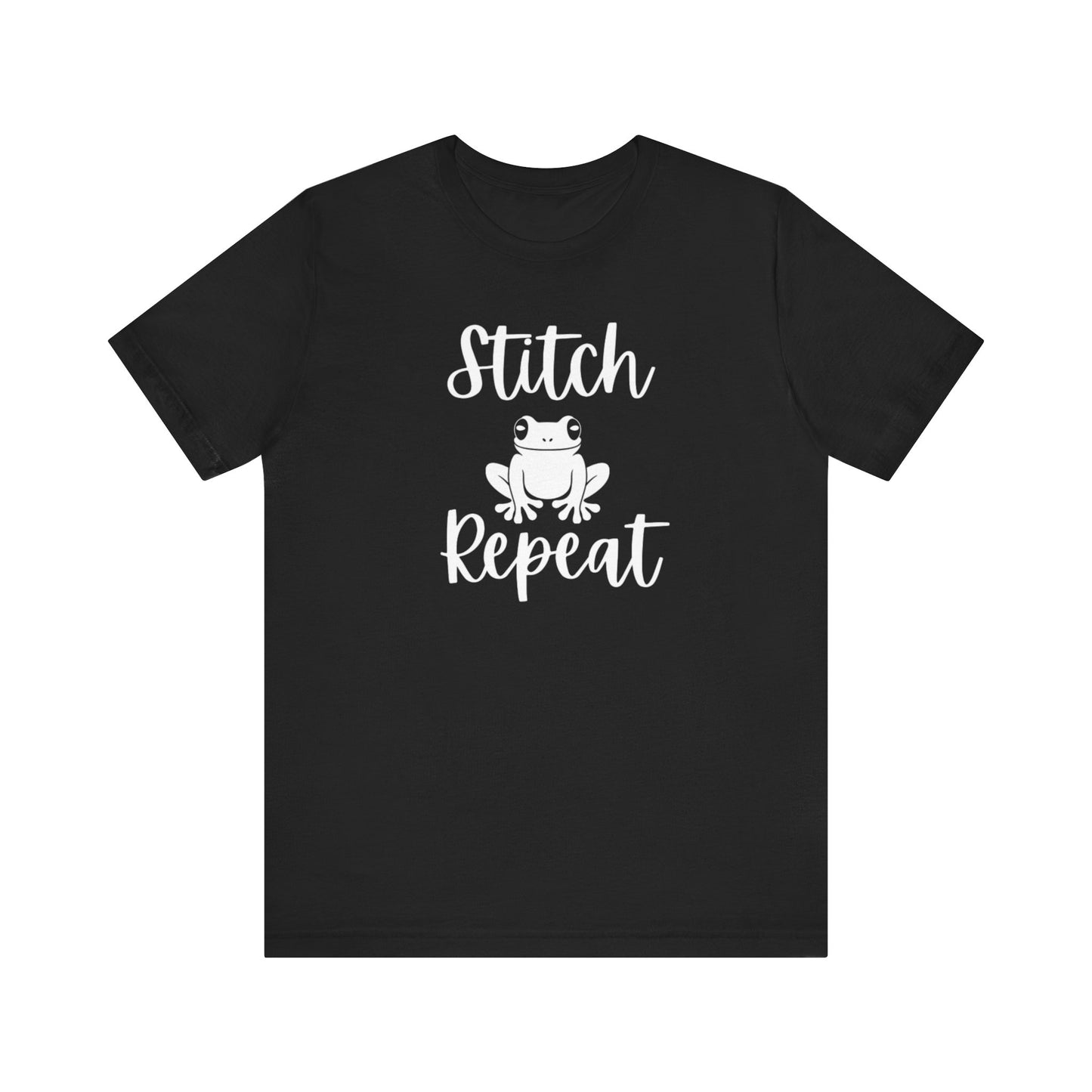 Stitch Frog Repeat, Cross Stitch Shirt, Unisex, T-Shirt, Stitching Shirt, Frog Shirt