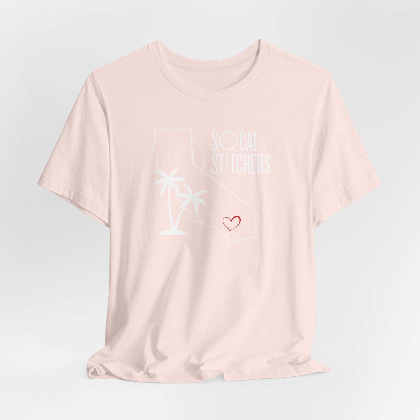 So Cal Stitchers, White Font, Unisex Jersey Short Sleeve Tee