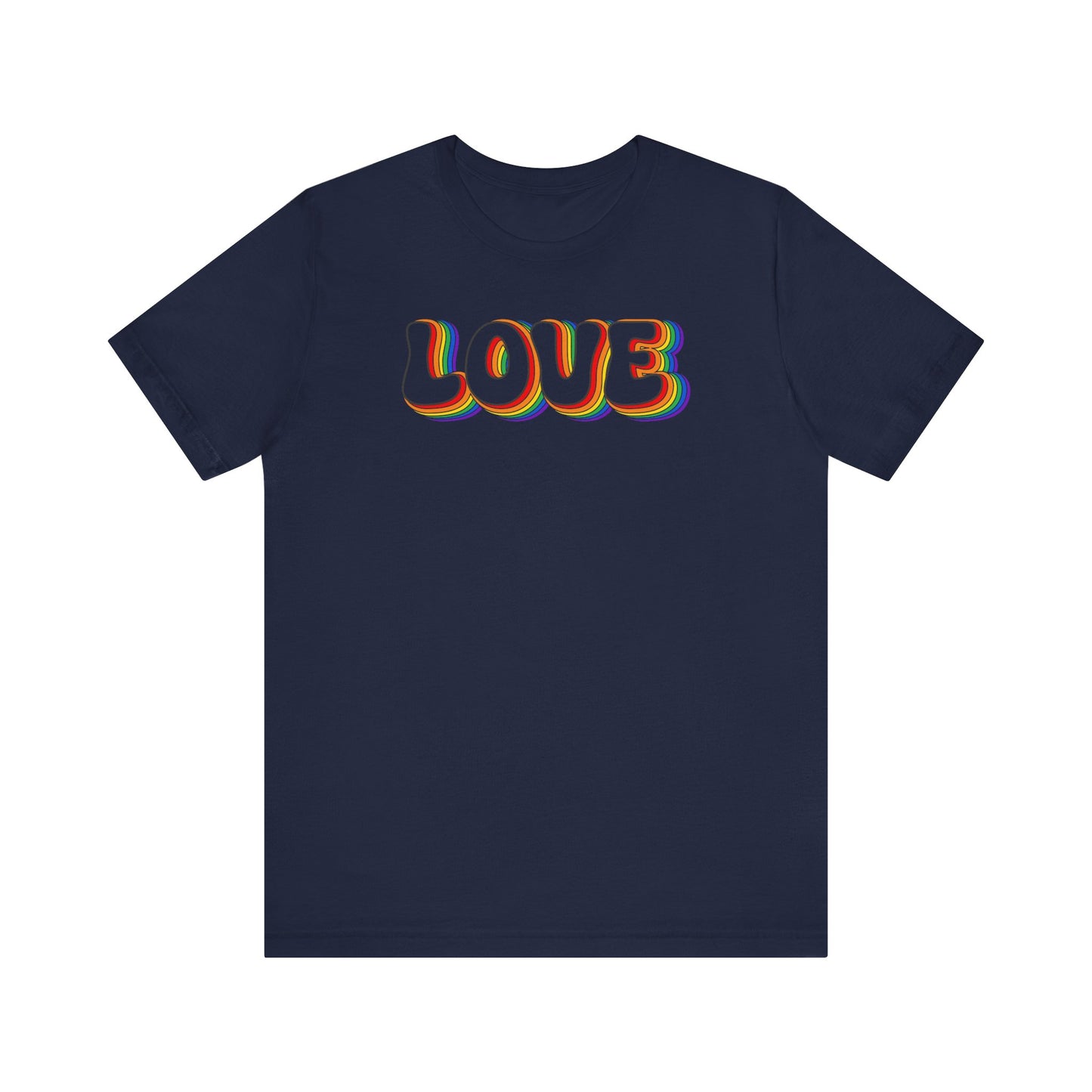 Love Tee, Pride Shirt, LGBTQ+ Pride T-Shirt, Retro Love Shirt