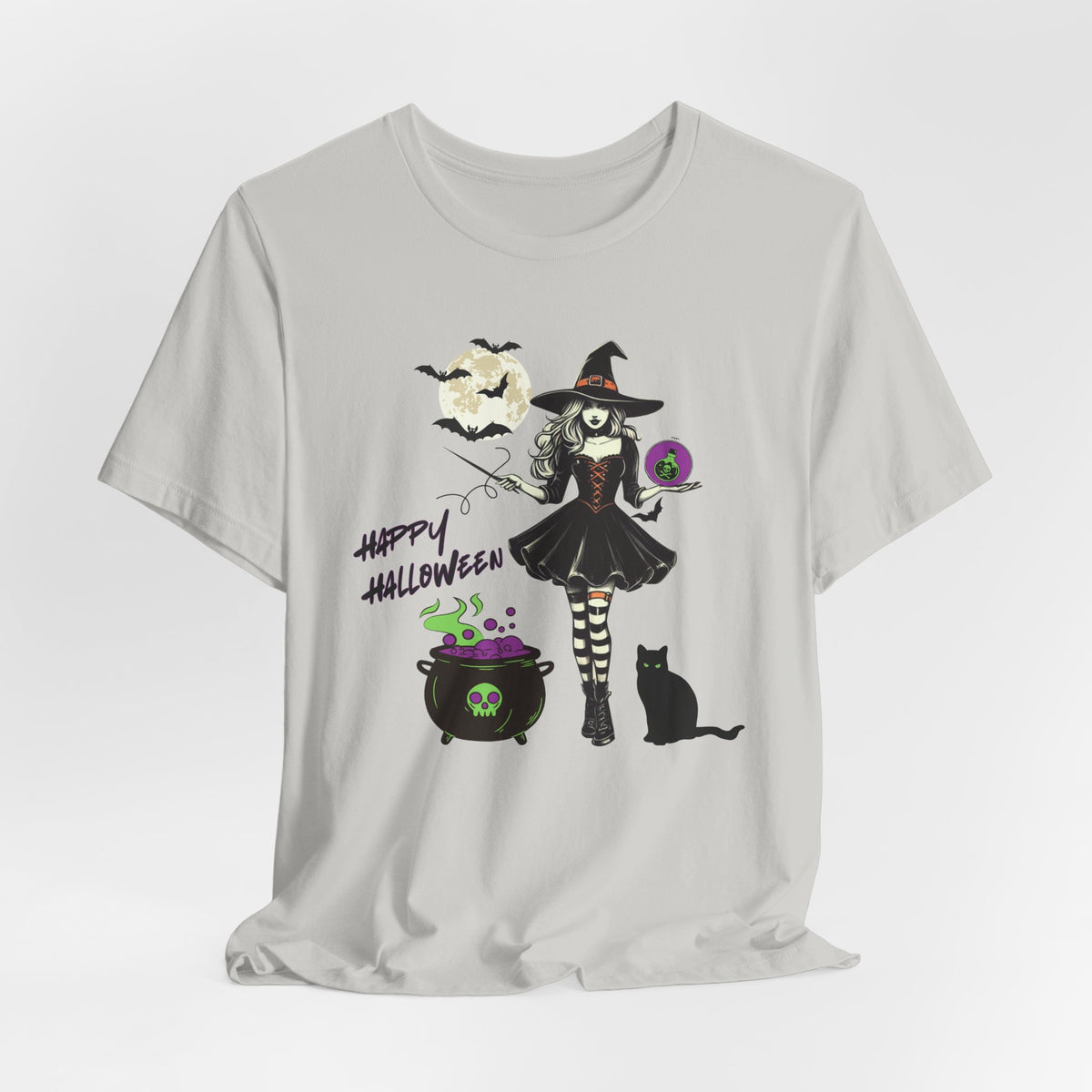 Halloween Witch Tee, Unisex Halloween Shirt, Spooky Shirt, Holiday Apparel, Pumpkin Patch T-shirt, Gift for Witch Lovers