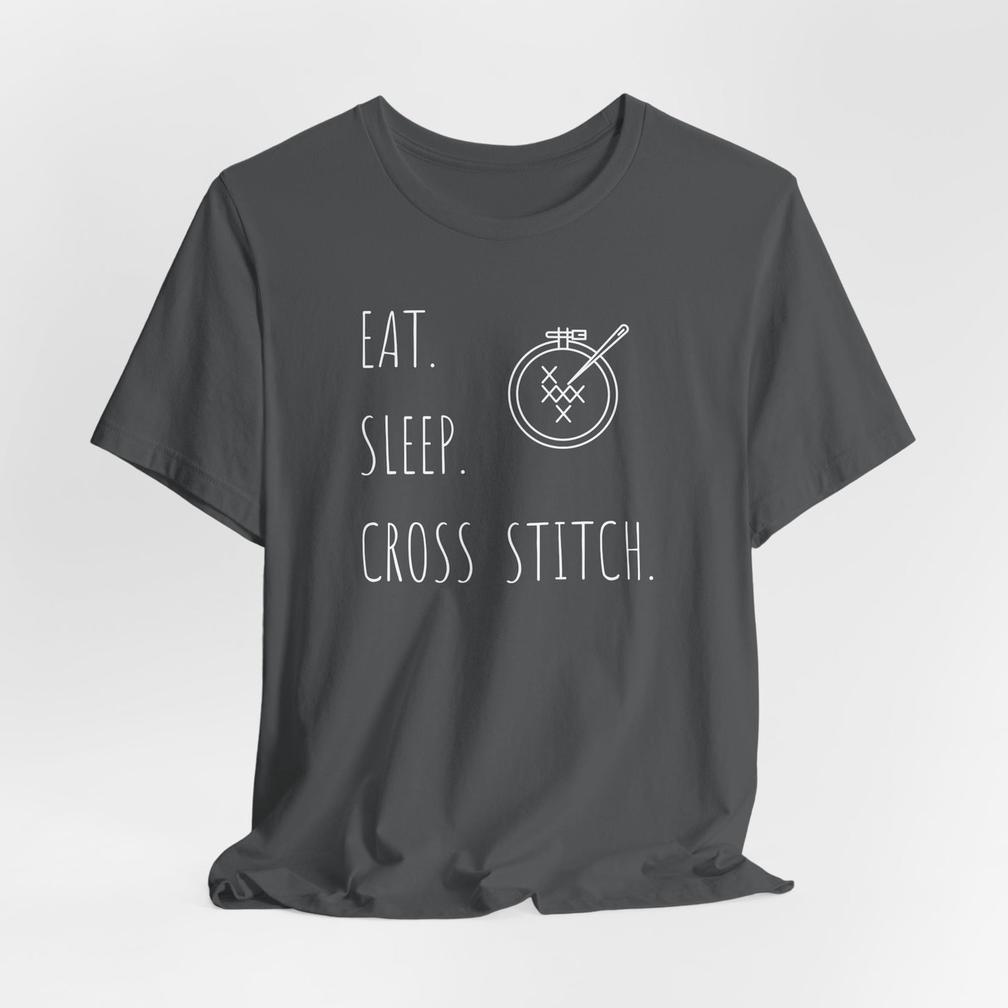 Eat Sleep Cross Stitch, T-Shirt, Unisex