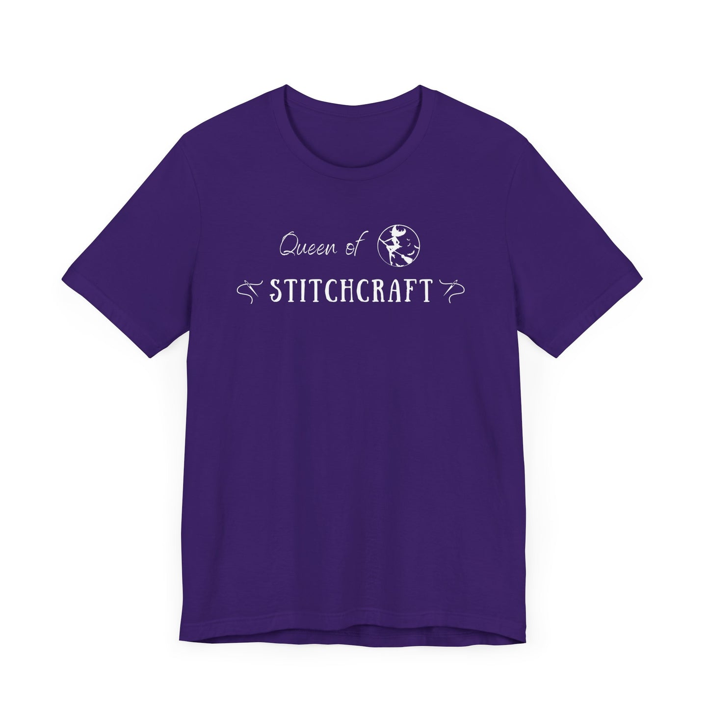 Queen of Stitchcraft, Cross Stitch, Queen, Witch, Stitching, T-Shirt, Unisex