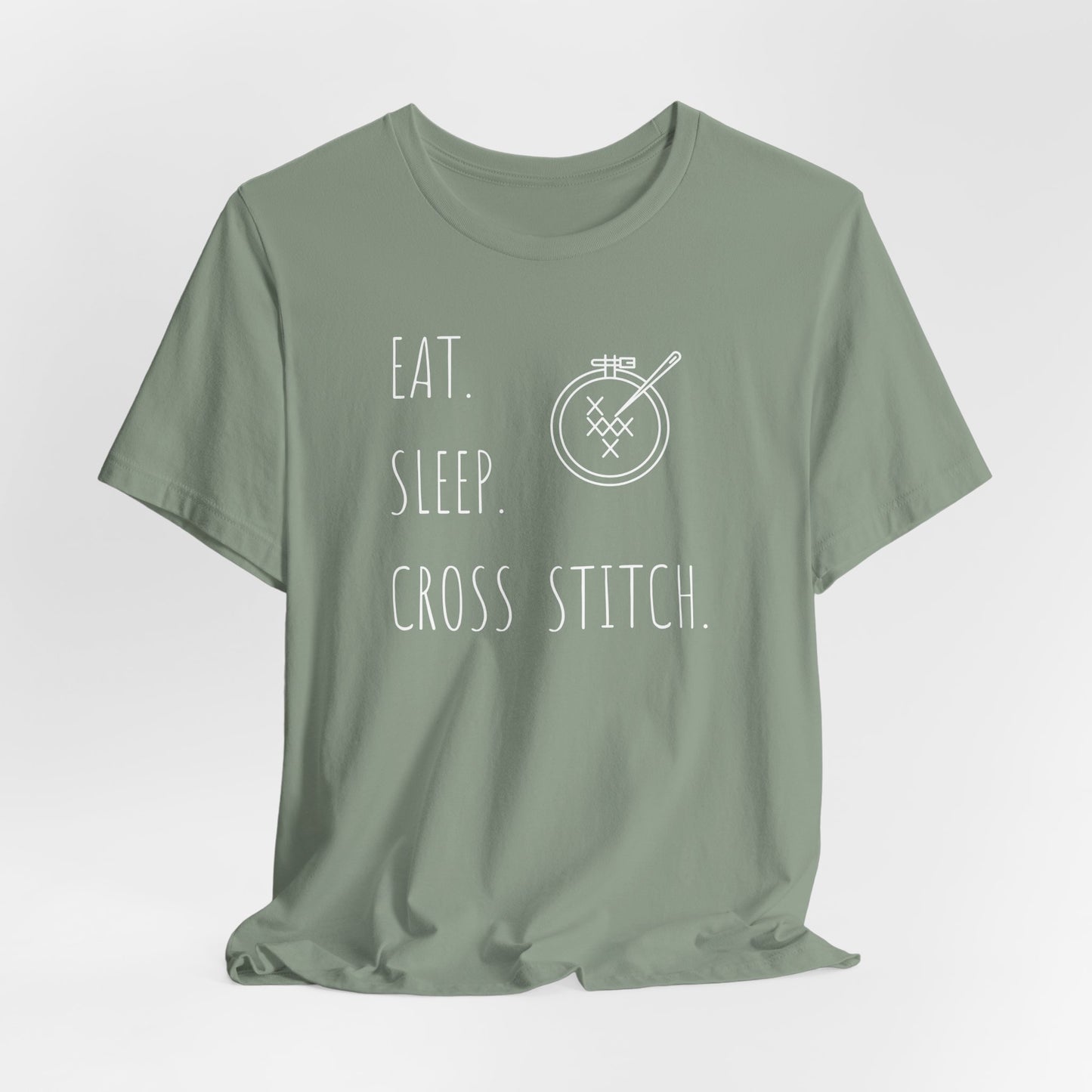 Eat Sleep Cross Stitch, T-Shirt, Unisex