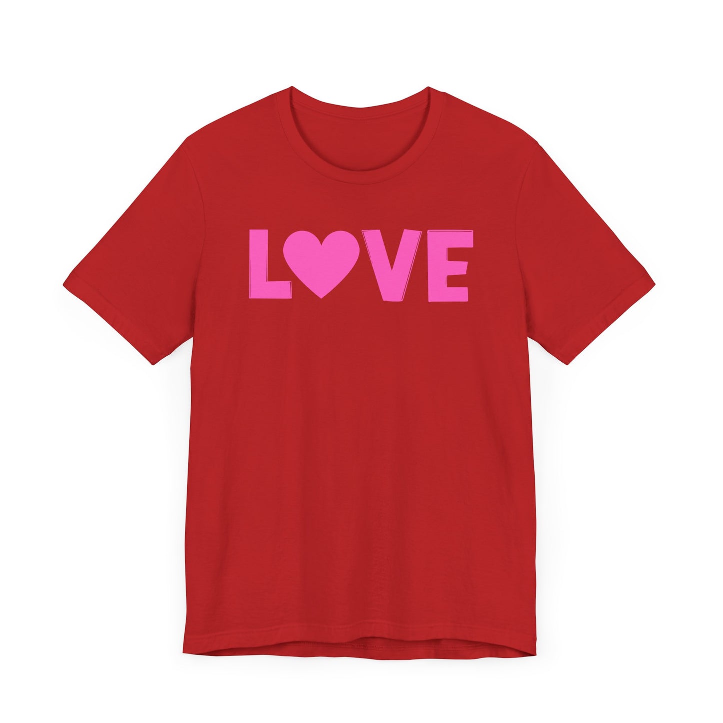 LOVE, Pink, Valentines, T-Shirt, Unisex