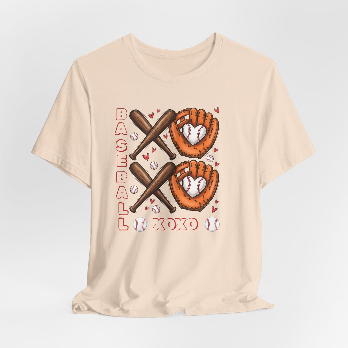 Valentines Day, Baseball XOXO, T-Shirt, Unisex