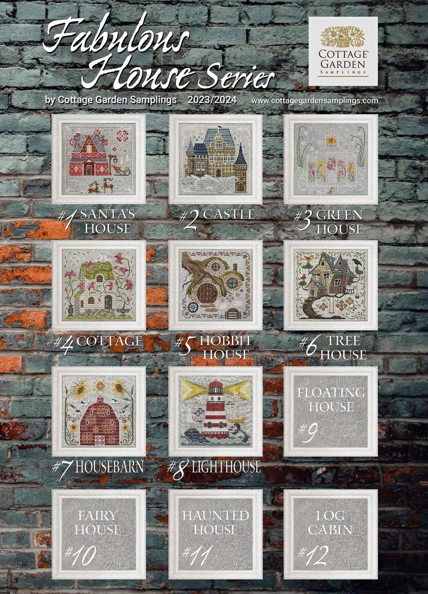 Lighthouse, Cottage Garden Samplings Fabulous House Series #8, NEW, Cross Stitch Chart, Pattern, Cross Stitching