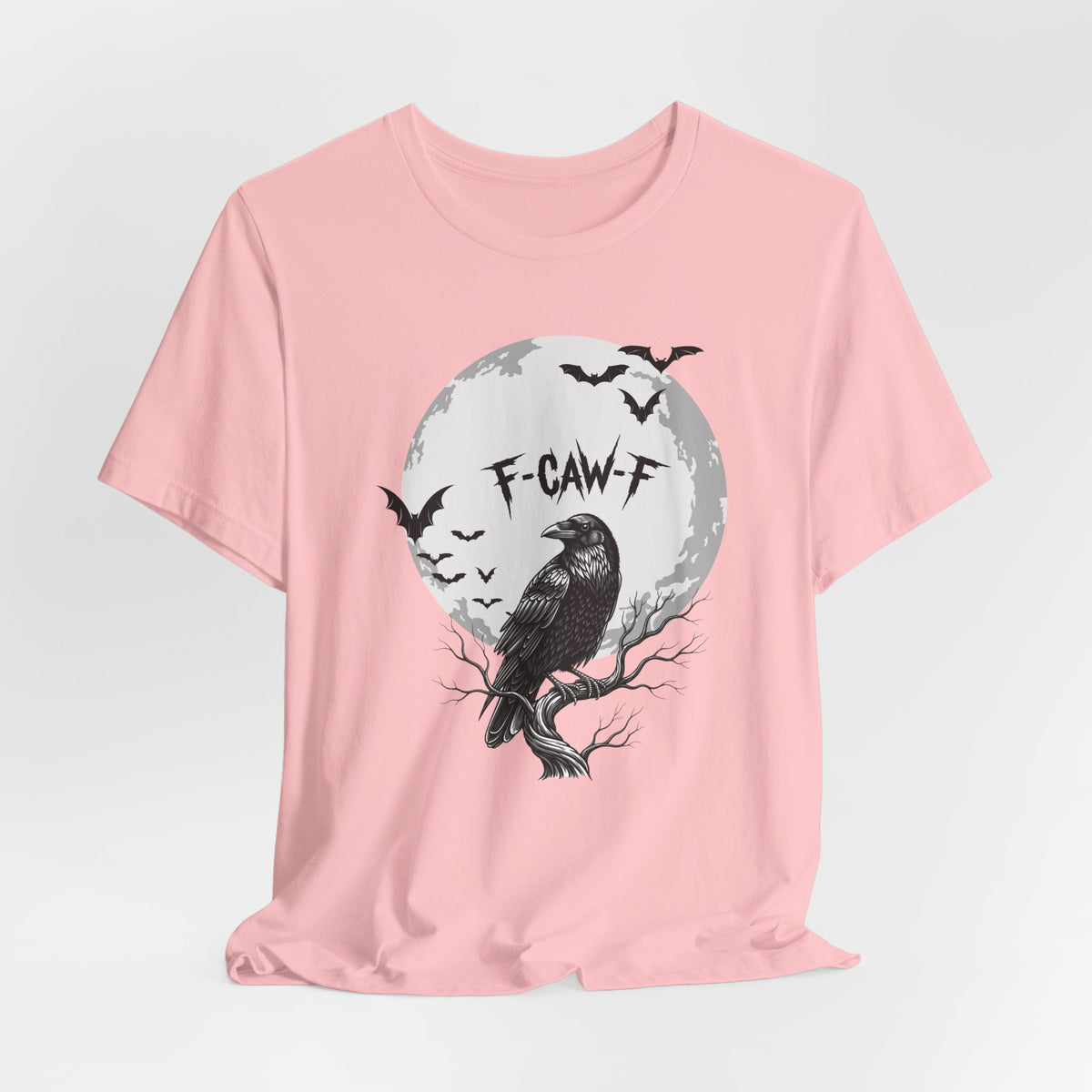 Halloween Crow F Caw F Graphic Tee, Spooky Shirt, Unisex Halloween Shirt