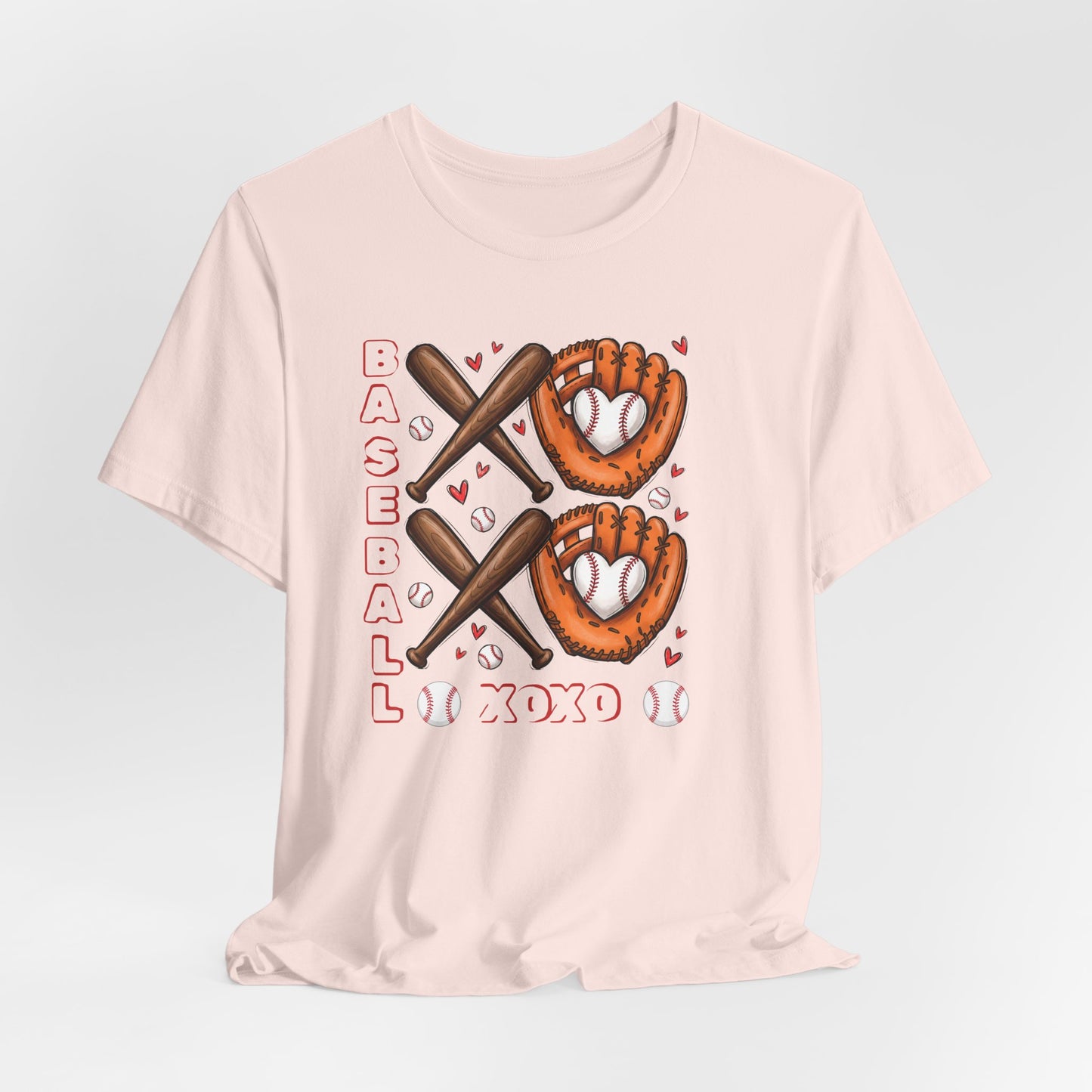 Valentines Day, Baseball XOXO, T-Shirt, Unisex