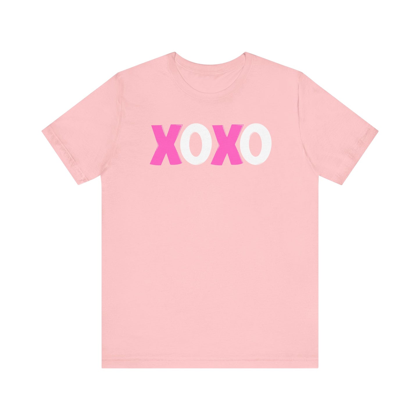 XOXO, Valentines, T-Shirt, Unisex, Love, Pink, White