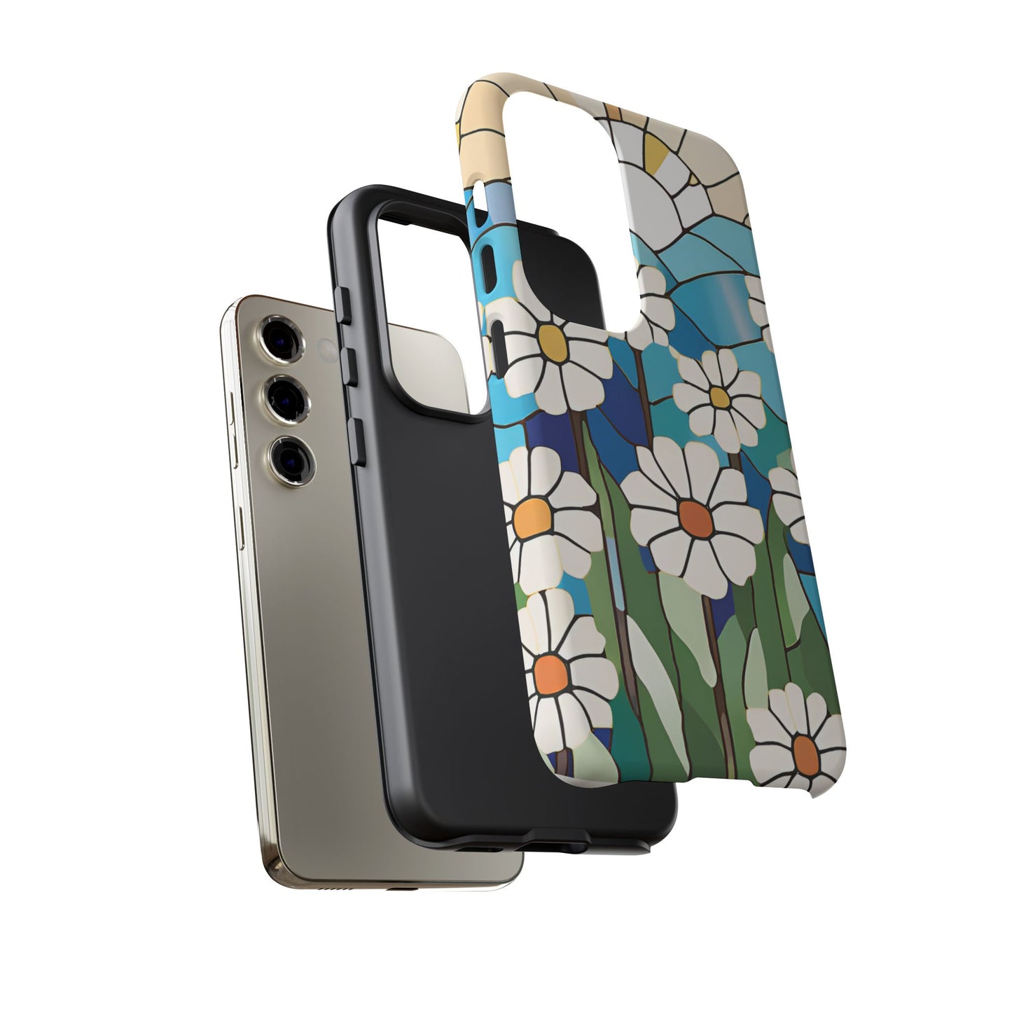 Android Floral Phone Case, Tough Cases, Nature Lover Gift, Floral Aesthetic, Samsung Galaxy S22 S23 S24 Ultra, Google Pixel 9 8 7 6 pro case