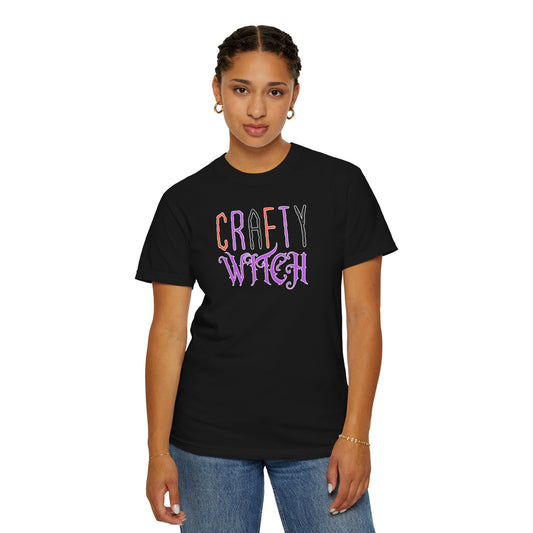 Crafty Witch T-Shirt, Witchy Apparel, Halloween, Gifts for Witch Lovers, Comfort Colors T-Shirt