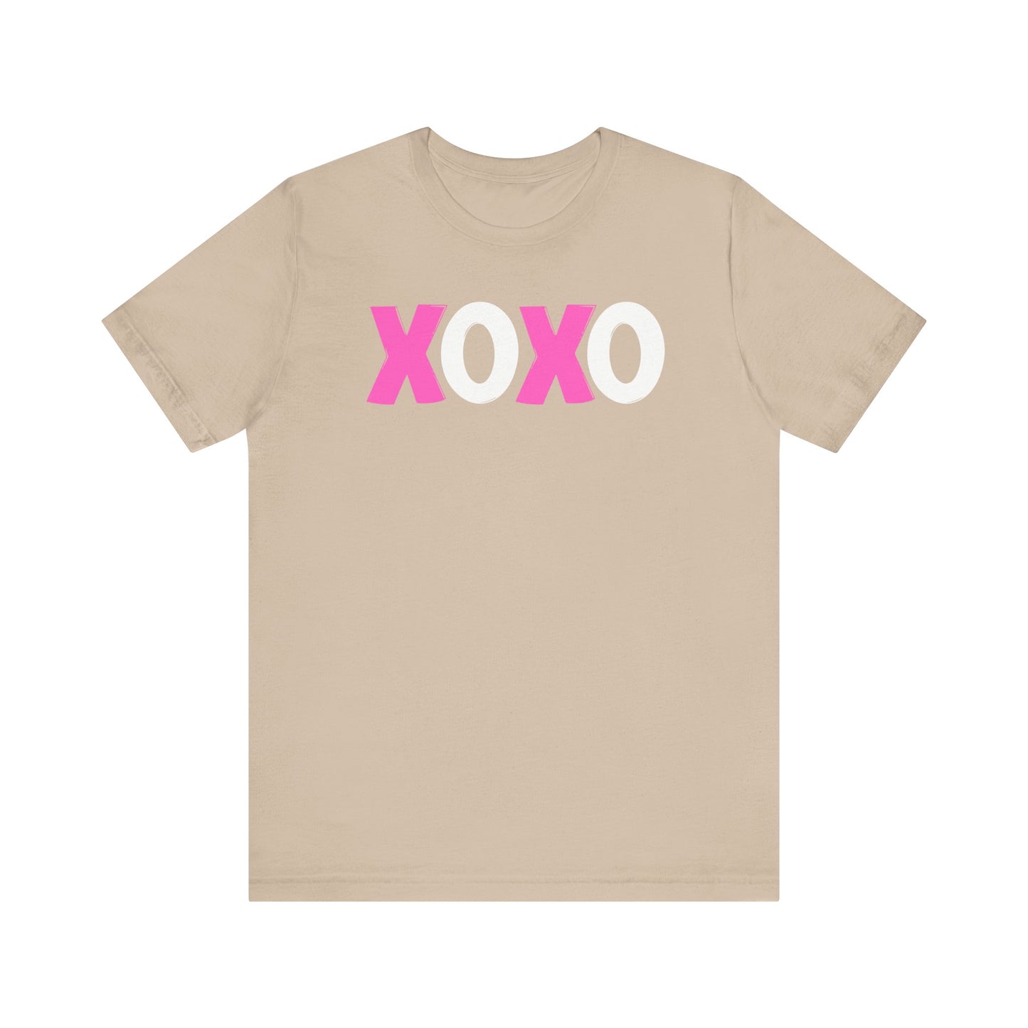 XOXO, Valentines, T-Shirt, Unisex, Love, Pink, White