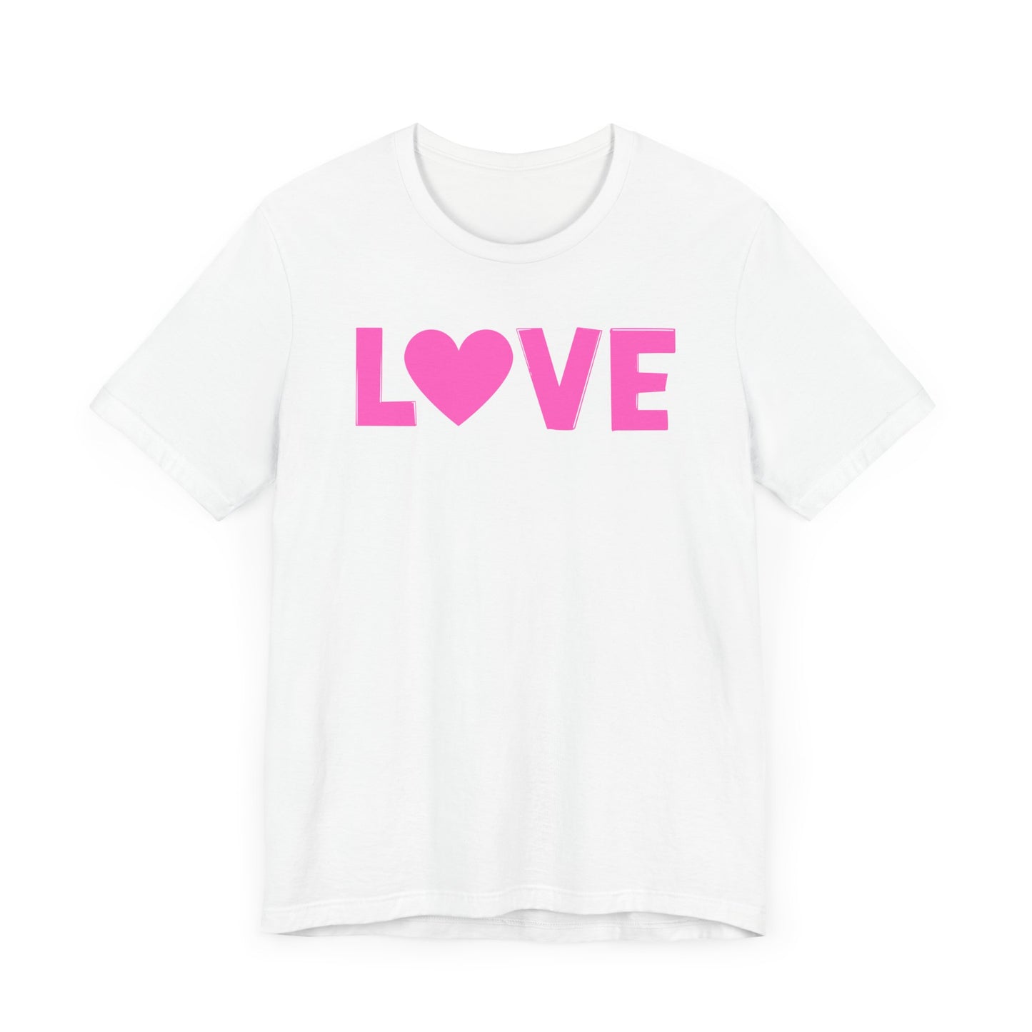 LOVE, Pink, Valentines, T-Shirt, Unisex