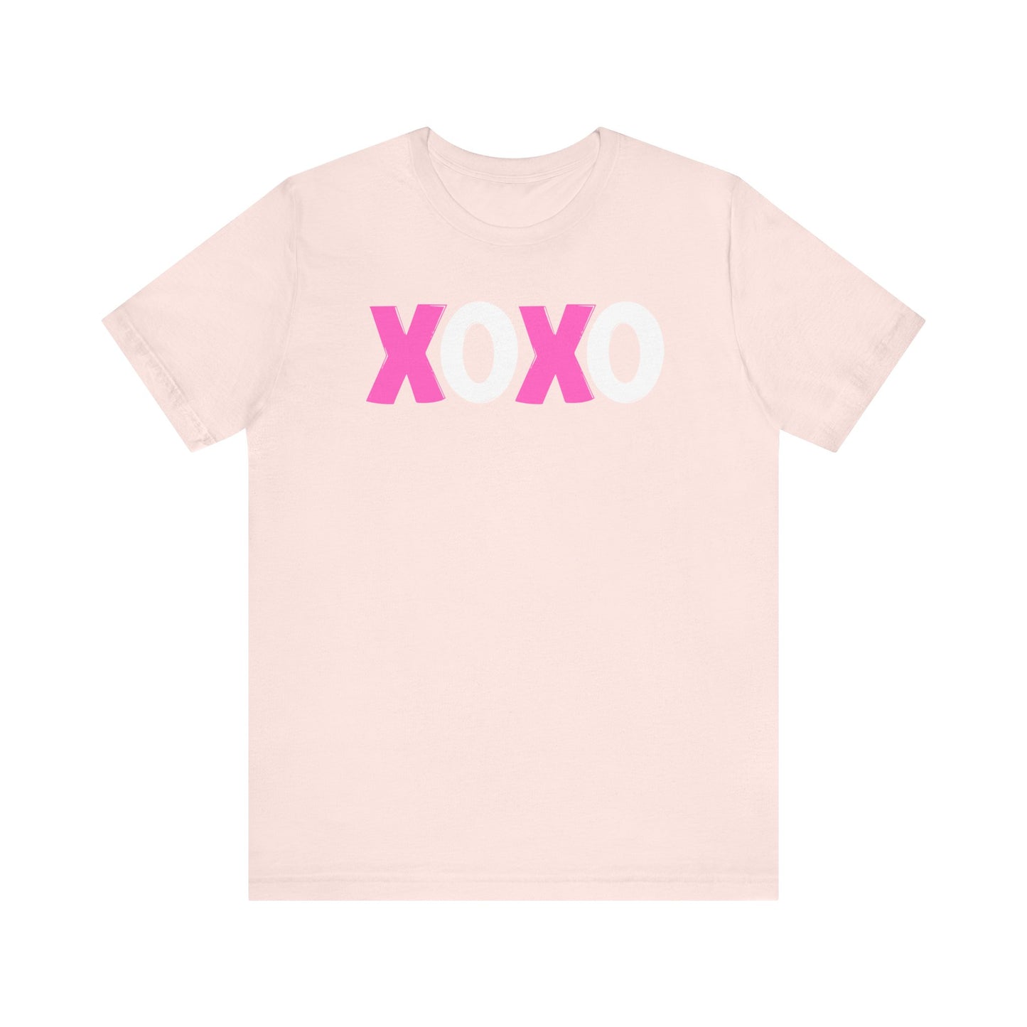 XOXO, Valentines, T-Shirt, Unisex, Love, Pink, White