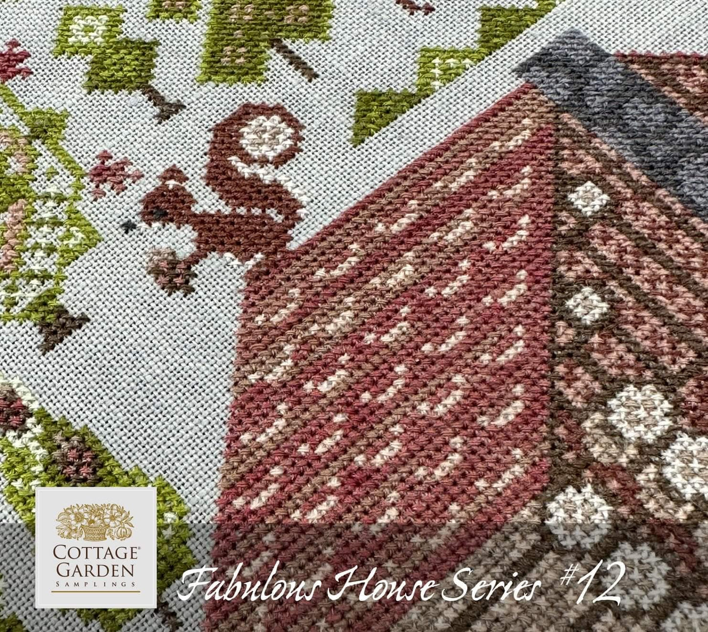 Log Cabin, Cottage Garden Samplings Fabulous House Series #12, NEW, Cross Stitch Chart, Pattern, Cross Stitching