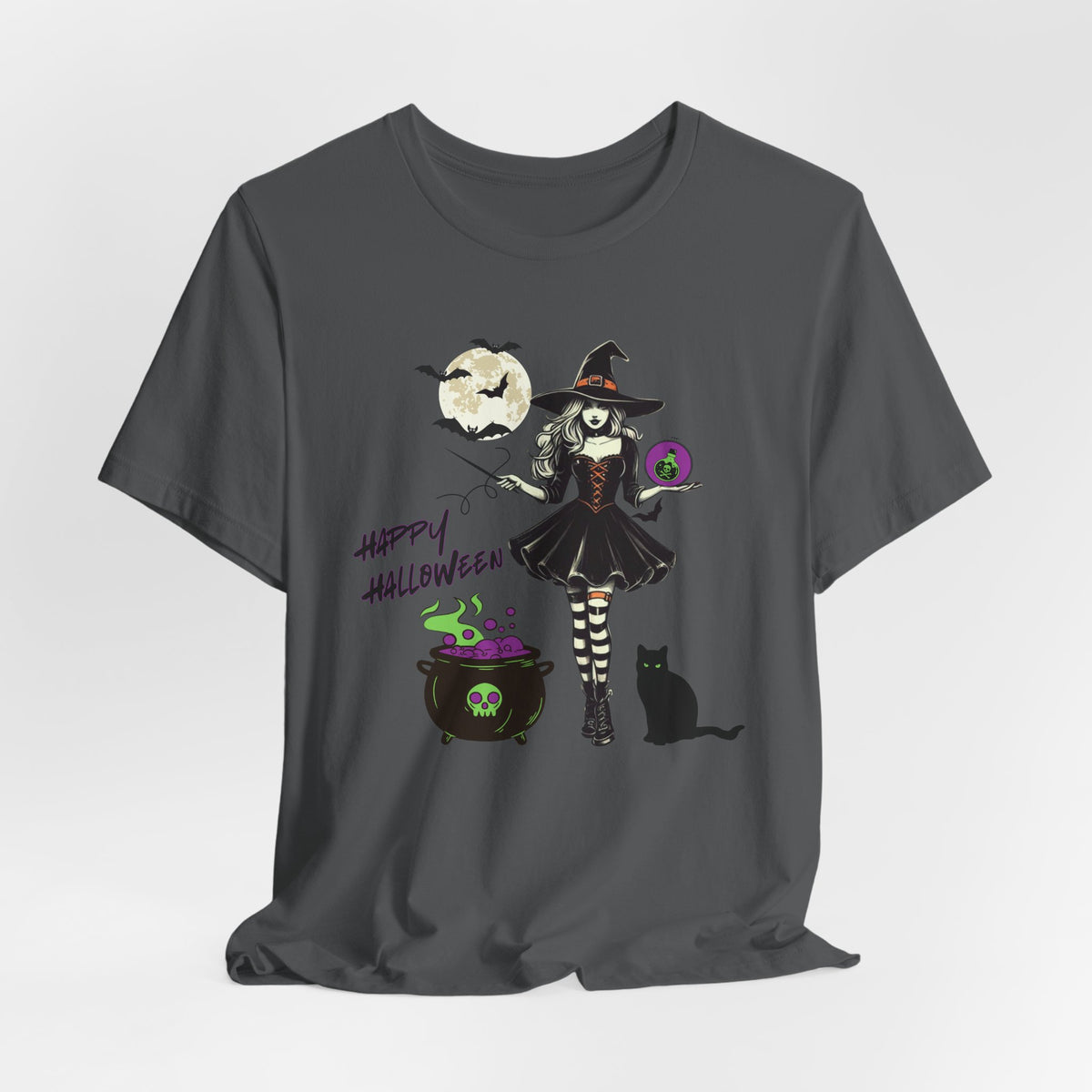 Halloween Witch Tee, Unisex Halloween Shirt, Spooky Shirt, Holiday Apparel, Pumpkin Patch T-shirt, Gift for Witch Lovers